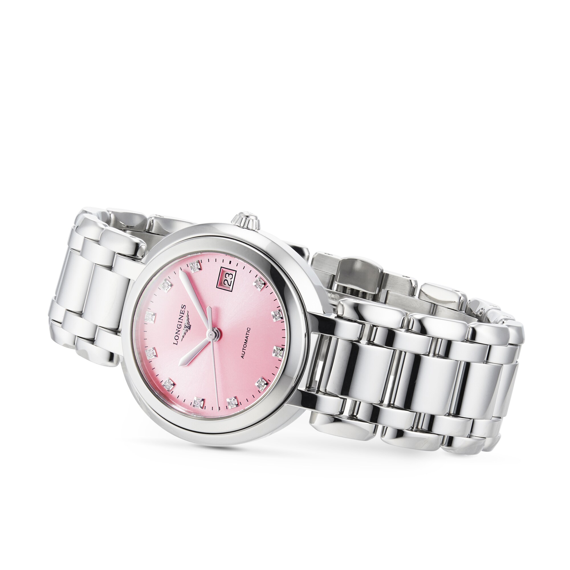 Replica Longines Prima Luna 30mm Ladies details Pink L81134996