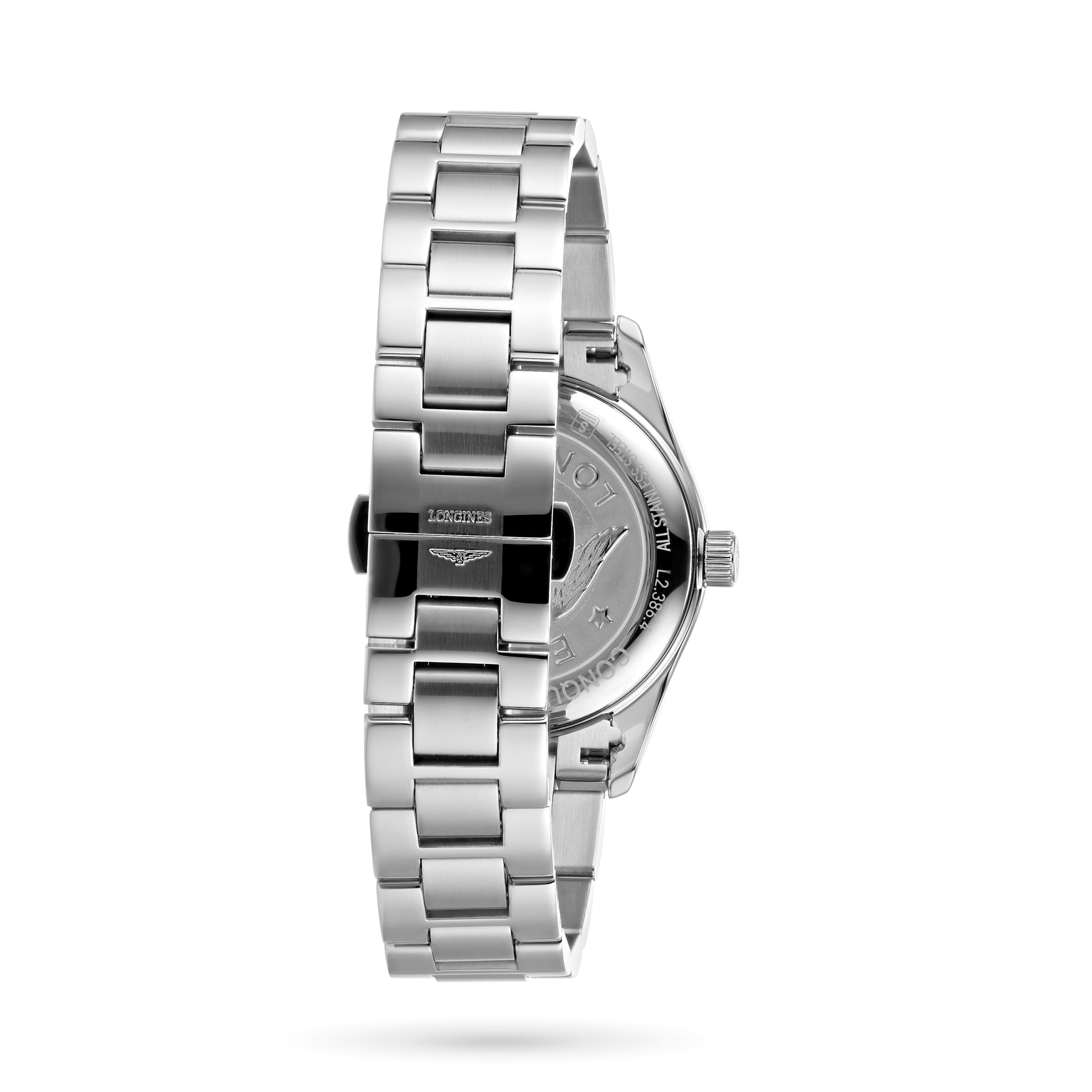 Replica Longines Conquest Classic 34mm Silver Dial Stainless Steel Ladies details L23864726