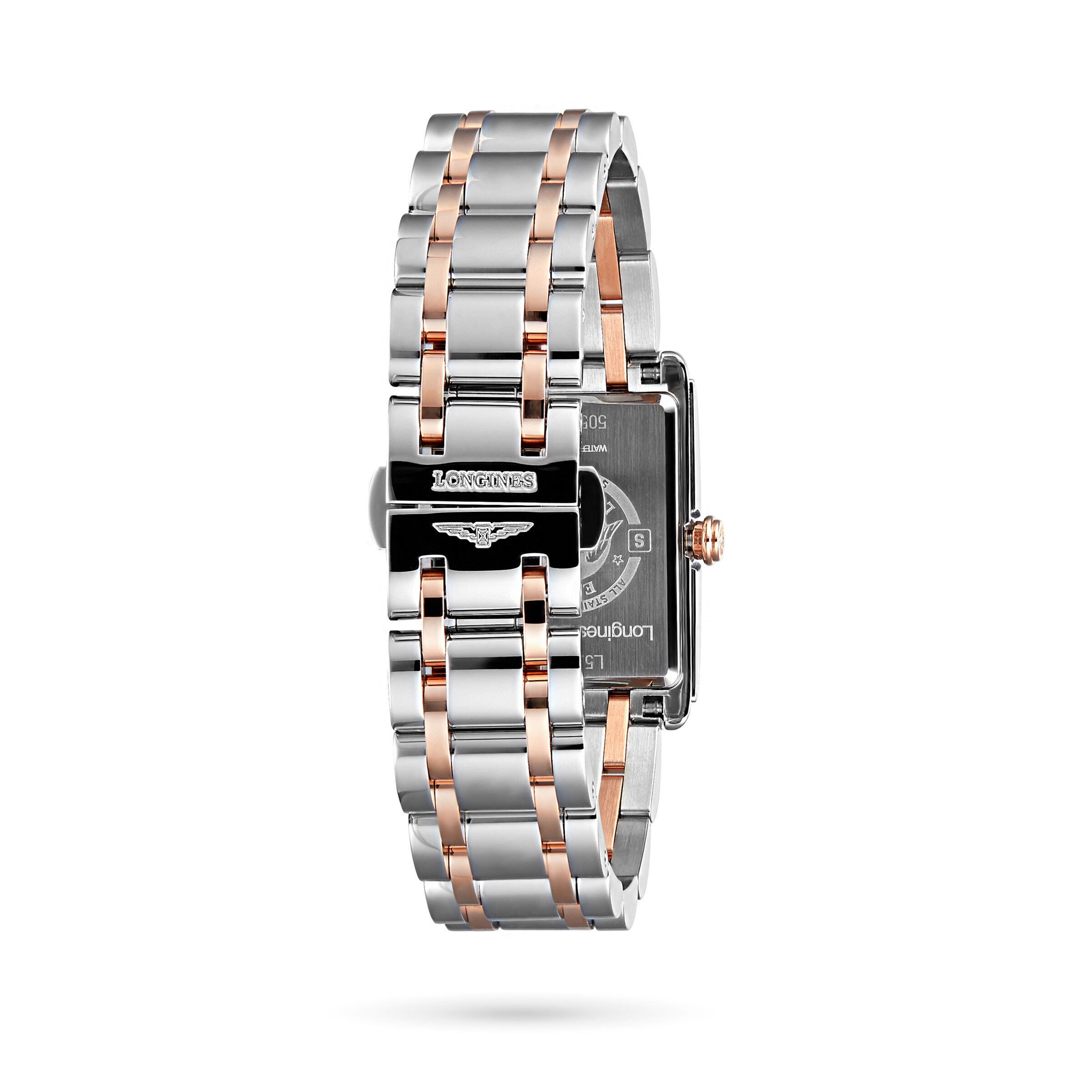 Replica Longines DolceVita 21mm Stainless Steel with 18k Pink Gold Ladies details L52555717 2 Replica Longines DolceVita 21mm Stainless Steel with 18k Pink Gold Ladies details L52555717