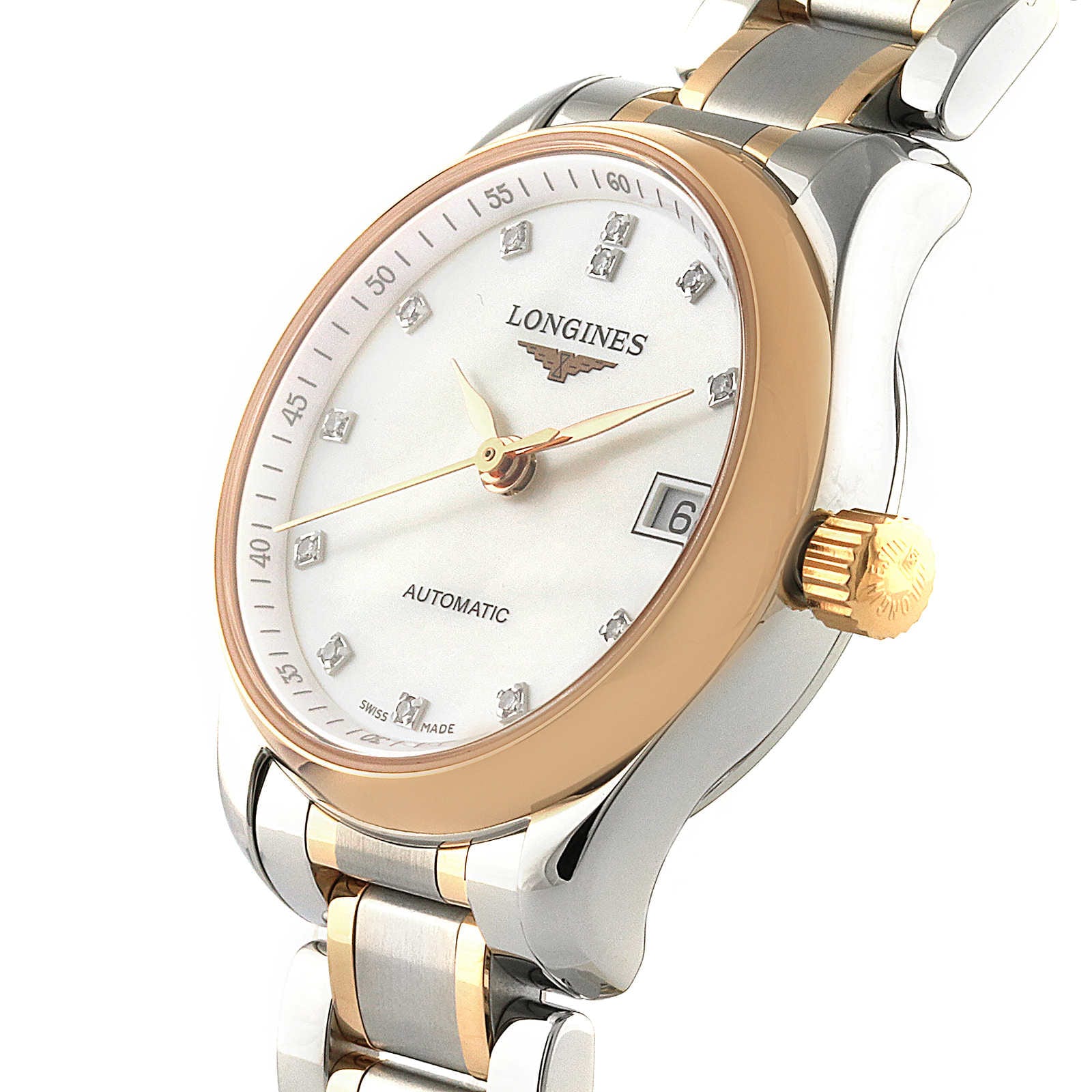 Replica Longines Master Collection 25.5mm Stainless Steel/Gold 18K Automatic Ladies details L21285897