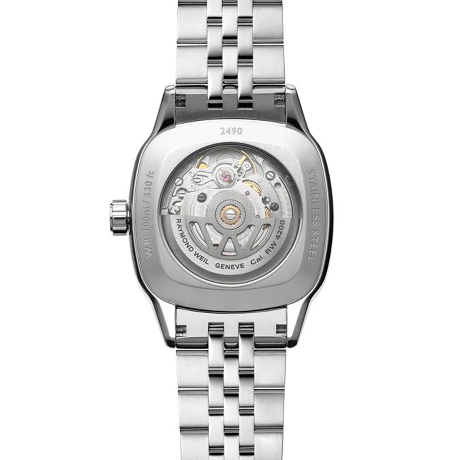Replica Raymond Weil Freelancer Automatic 34.5mm x 34.5mm Ladies details Lab Grown Diamonds Green 2490-STS-52051