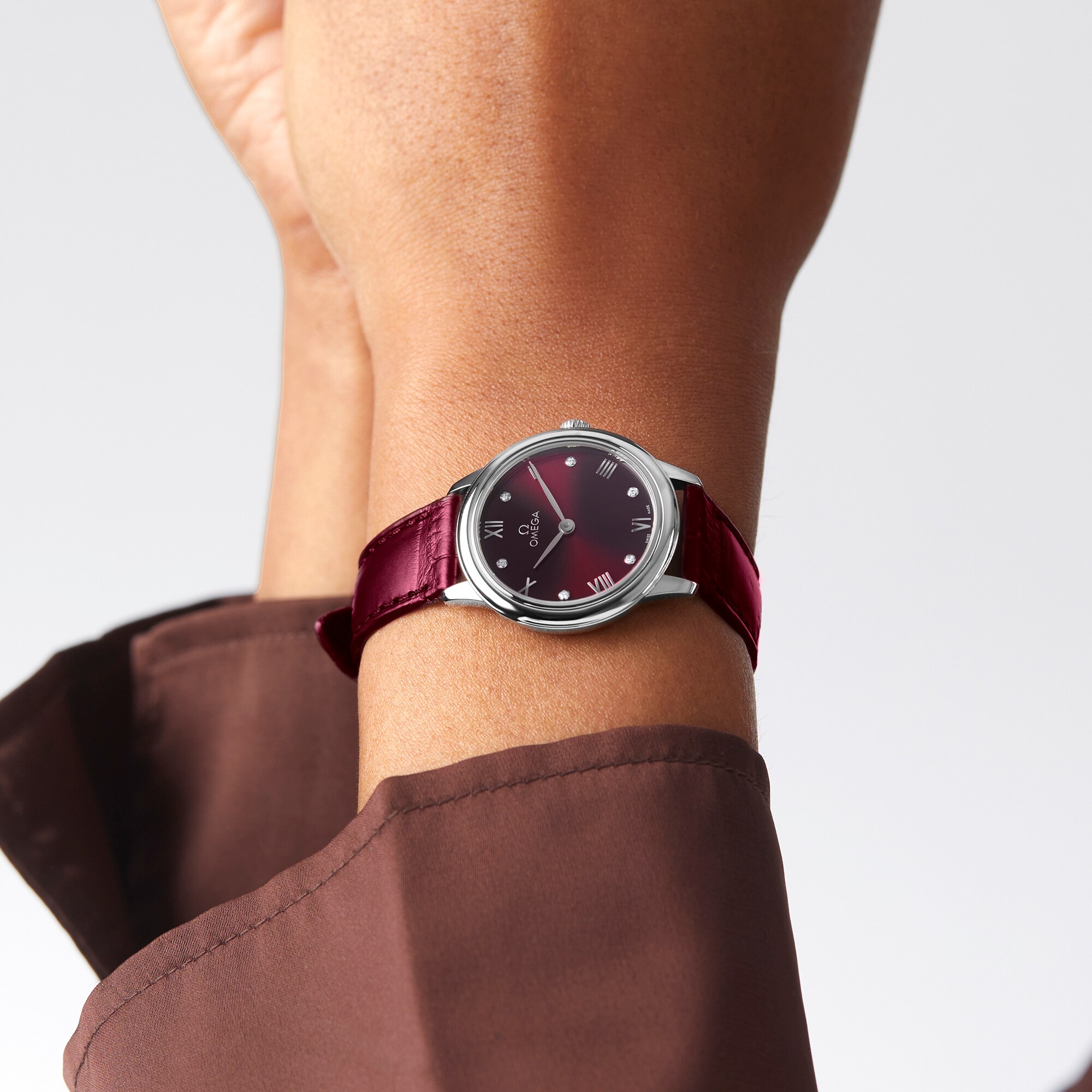 Replica Omega De Ville Prestige 27.5mm Steel On Leather Strap Ladies details O43413286061001 2 Replica Omega De Ville Prestige 27.5mm Steel On Leather Strap Ladies details O43413286061001