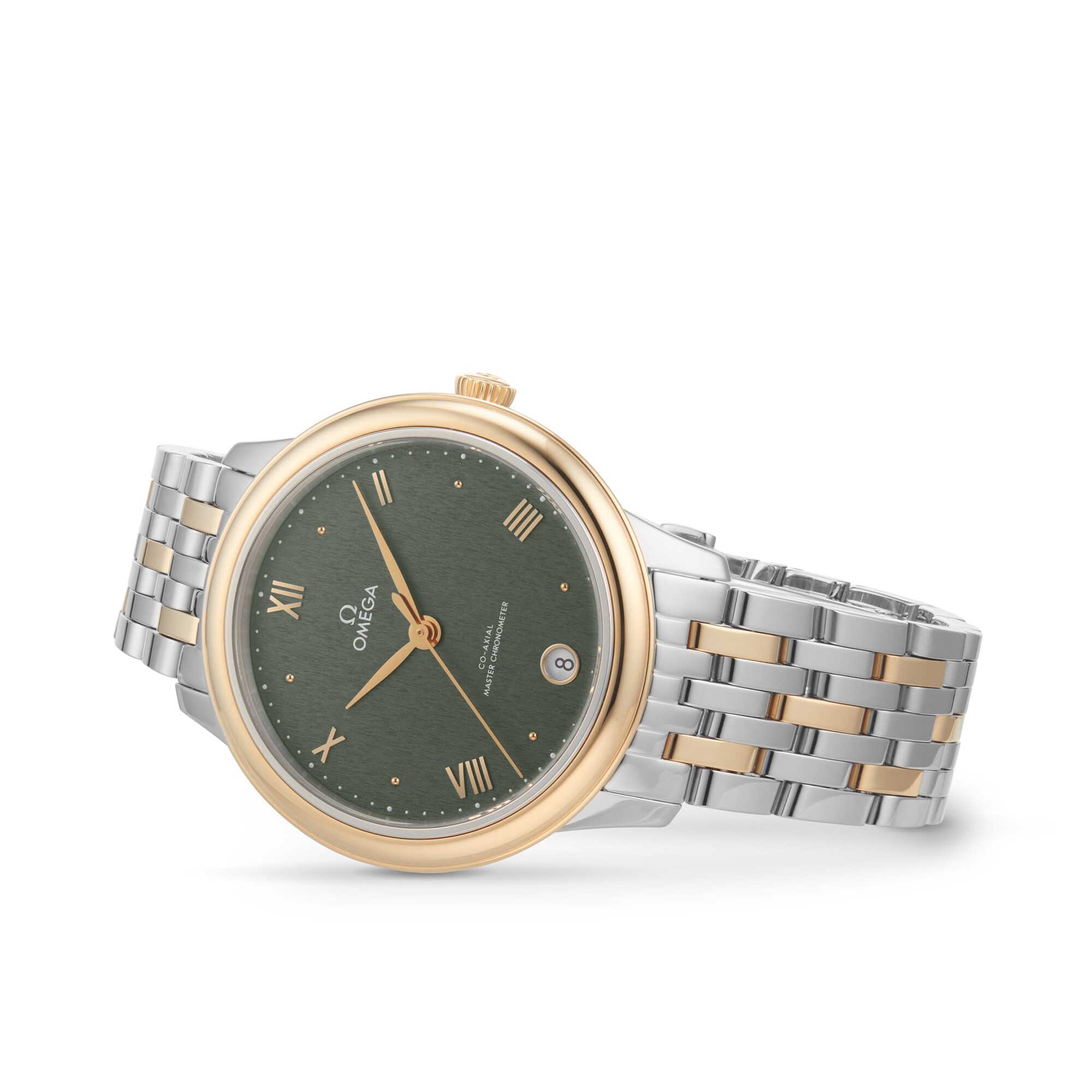 Replica Omega De Ville Prestige Co-Axial Master Chronometer 34mm Ladies details Green O43420342010001