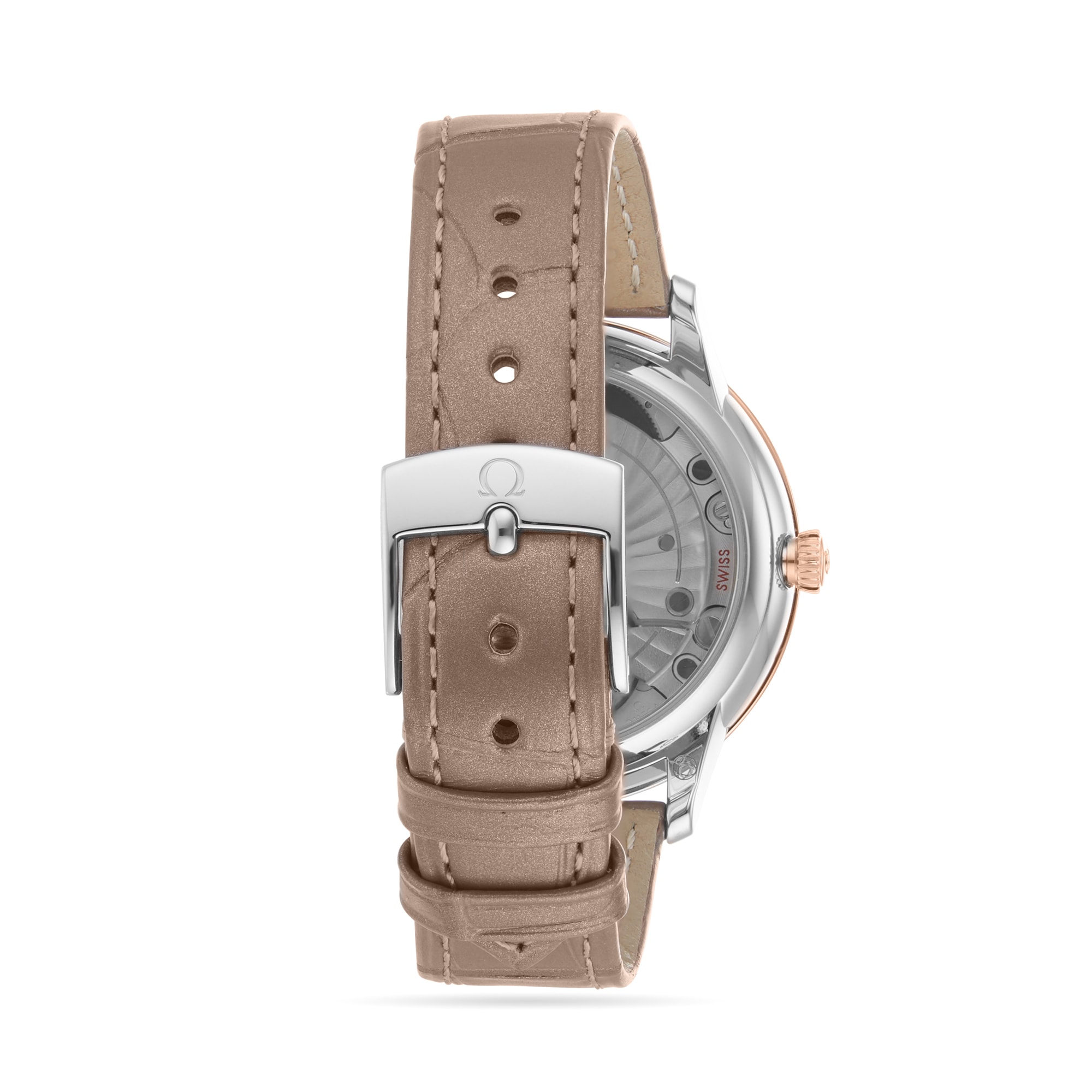 Replica Omega De Ville Prestige 34mm Ladies details Silver O43423342052001