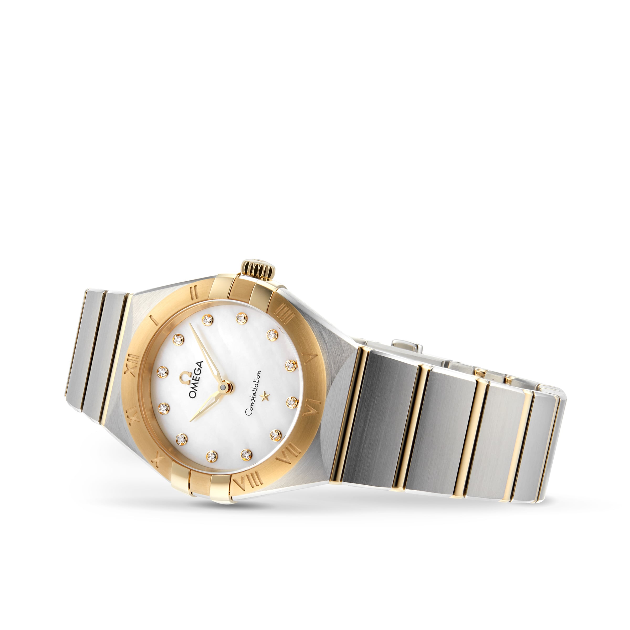 Replica Omega Constellation Manhattan 28mm Ladies details O13120286055002