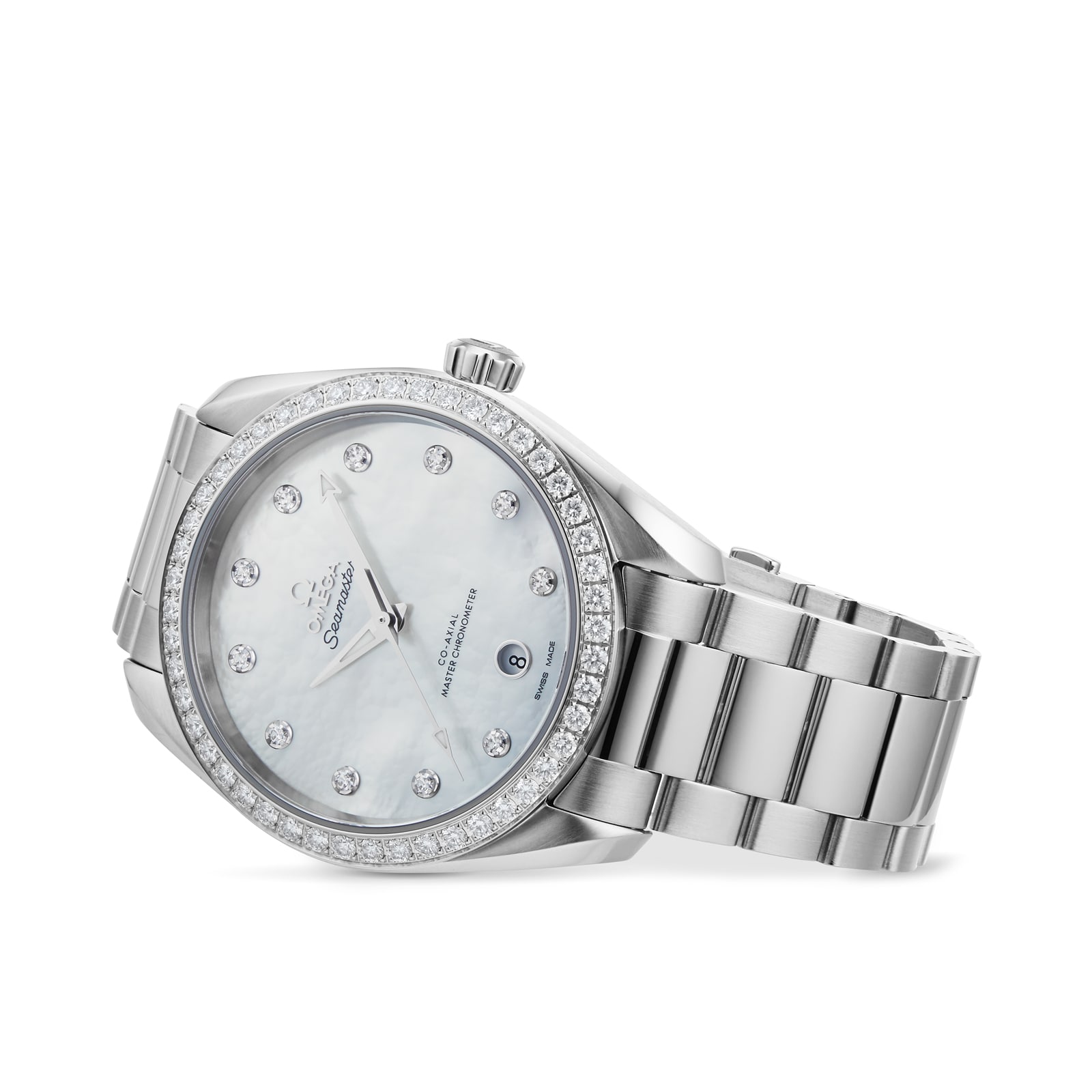 Replica Omega Seamaster Aqua Terra Diamond 38mm Ladies details O22015382055001