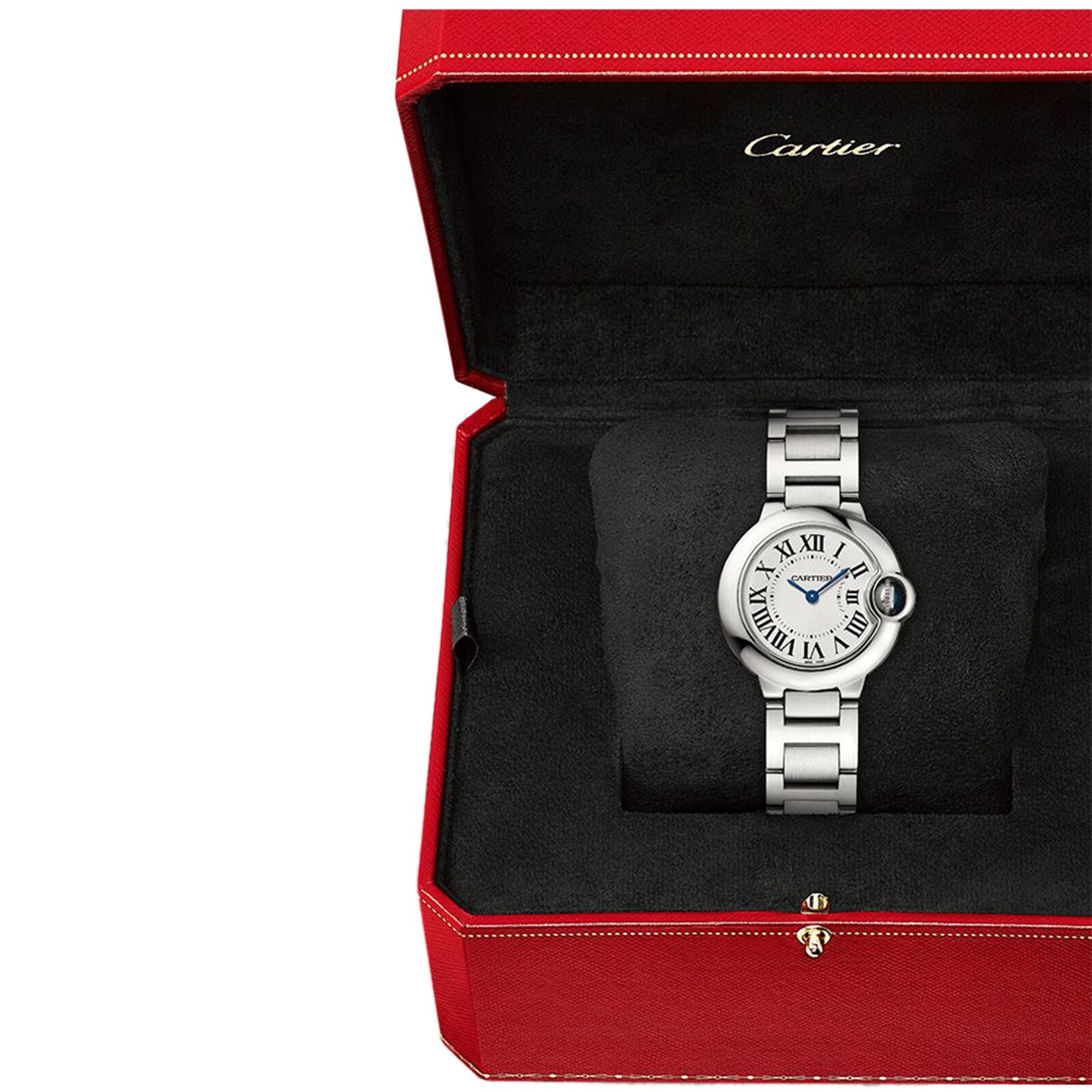 Replica Cartier Ballon Bleu de Cartier details 28mm quartz movement steel case WSBB0067