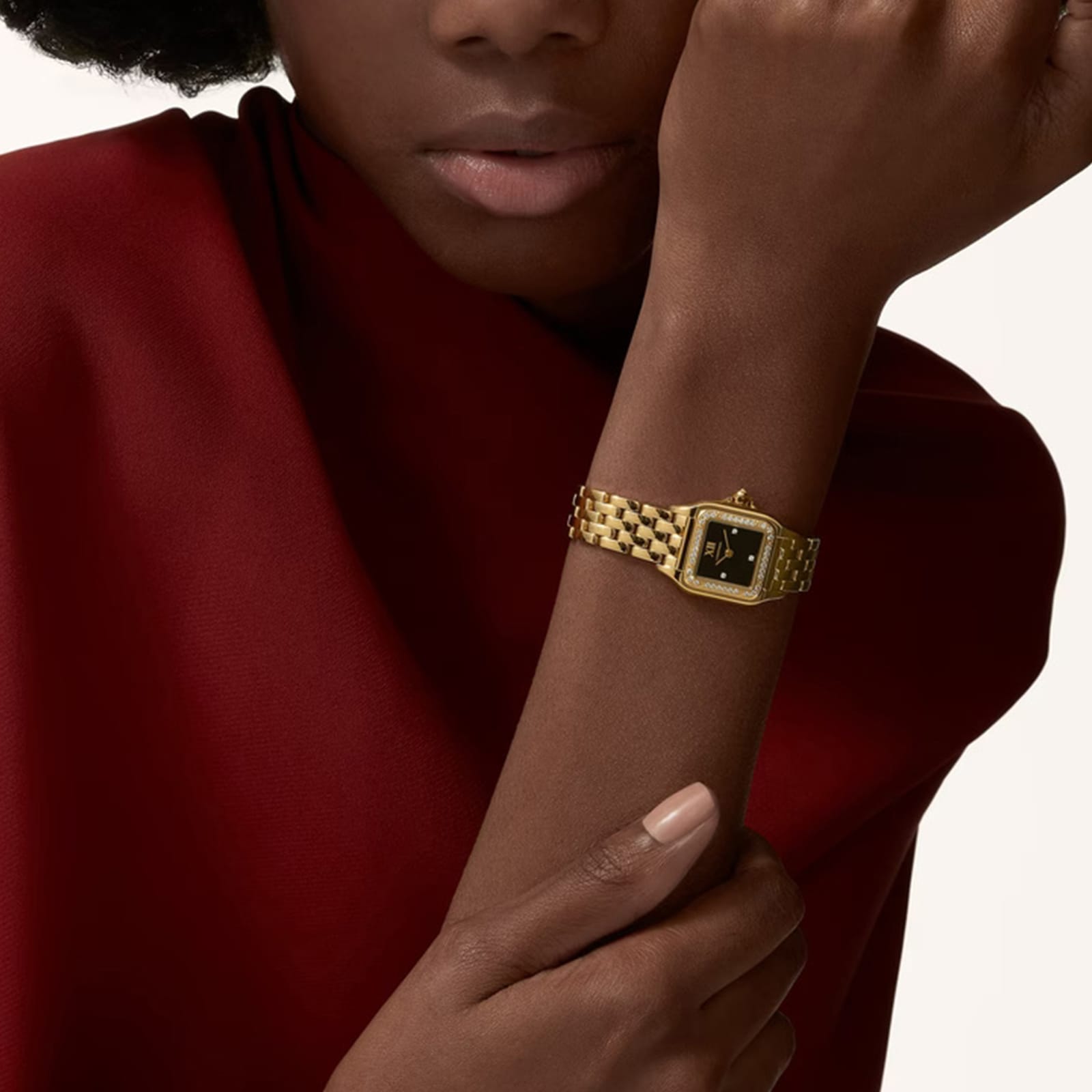 Replica Cartier Panthere De Cartier details Small Model Quartz Movement Yellow Gold WJPN0053