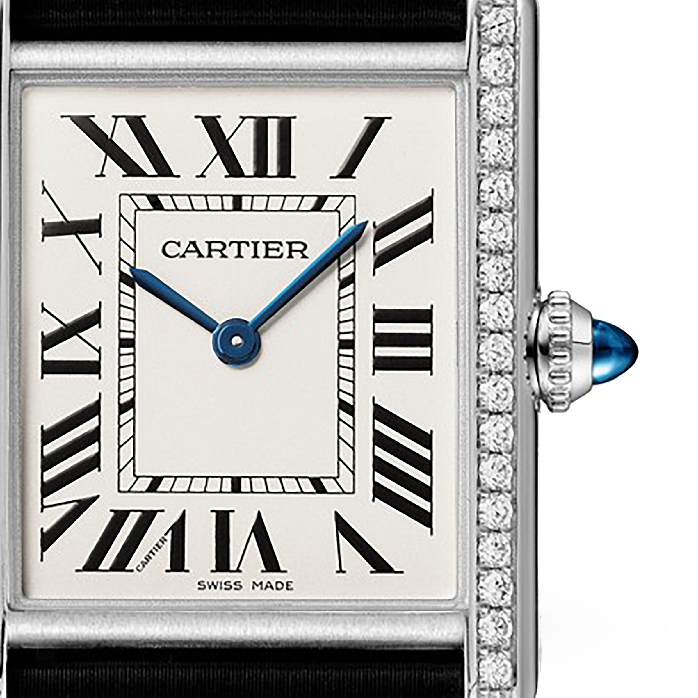 Replica Cartier Tank Must details Large Model Quartz Movement Steel Diamonds W4TA0017 2 Replica Cartier Tank Must details Large Model Quartz Movement Steel Diamonds W4TA0017