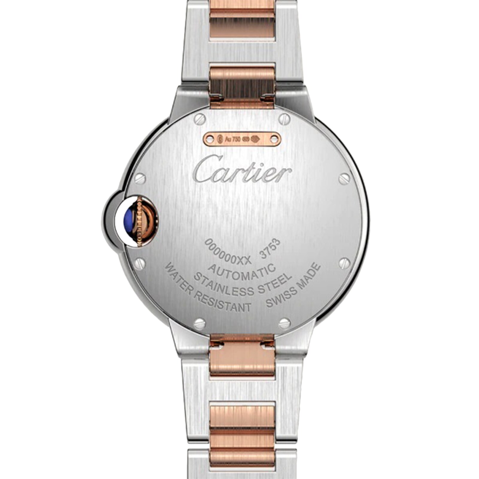 Replica Cartier Ballon Bleu De Cartier details 33mm Mechanical Movement With Automatic Winding Steel Rose Gold W2BB0032