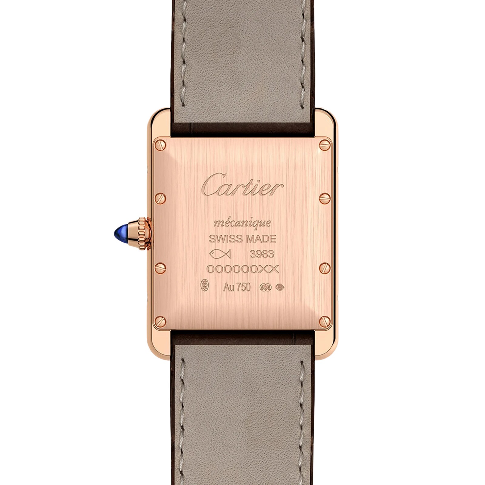 Replica Cartier Tank Louis Cartier details Large Model Manufacture Mechanical Movement With Manual Winding WGTA0011