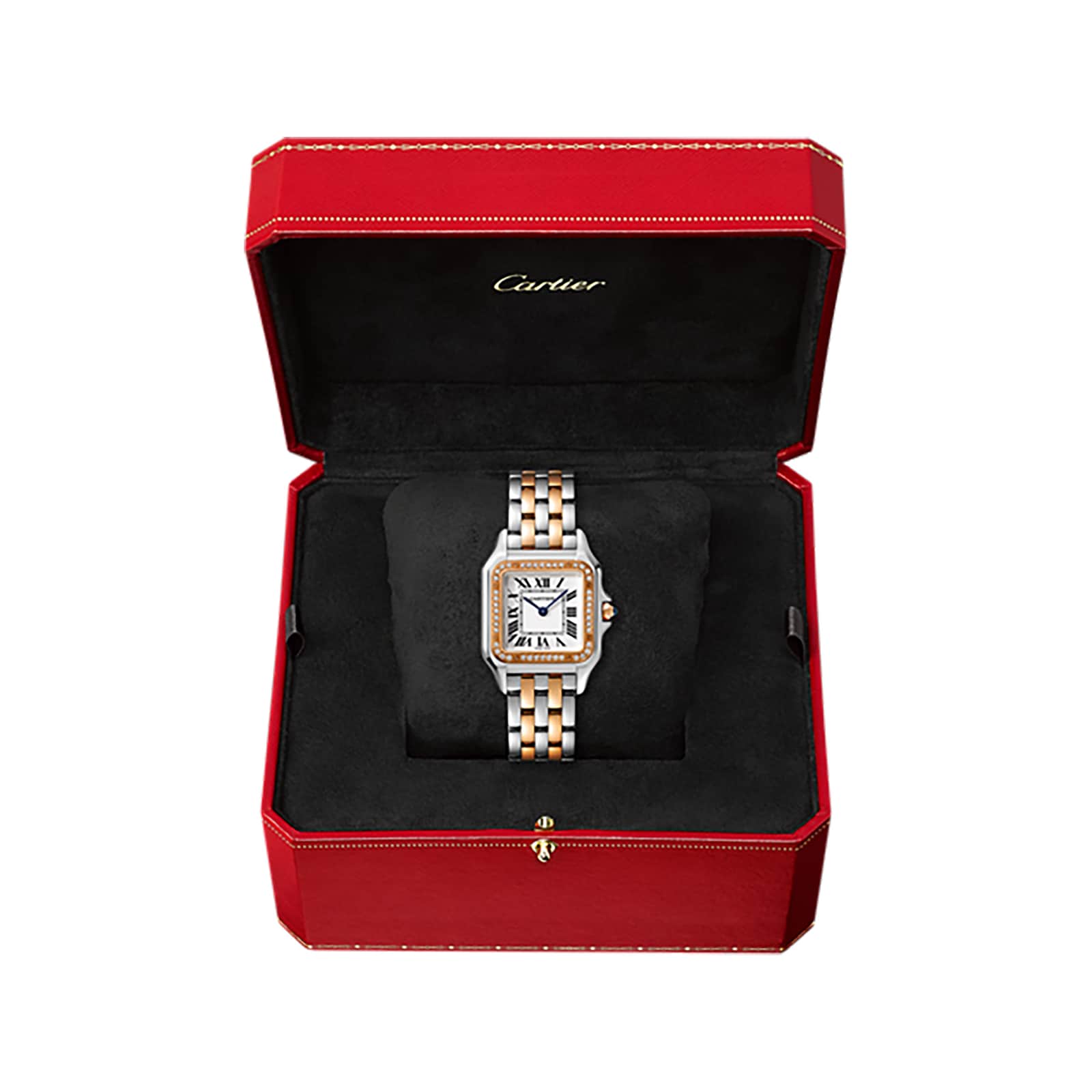 Replica Cartier Panthere De Cartier details Medium Model Quartz Movement Rose Gold Steel Diamonds W3PN0007 2 Replica Cartier Panthere De Cartier details Medium Model Quartz Movement Rose Gold Steel Diamonds W3PN0007
