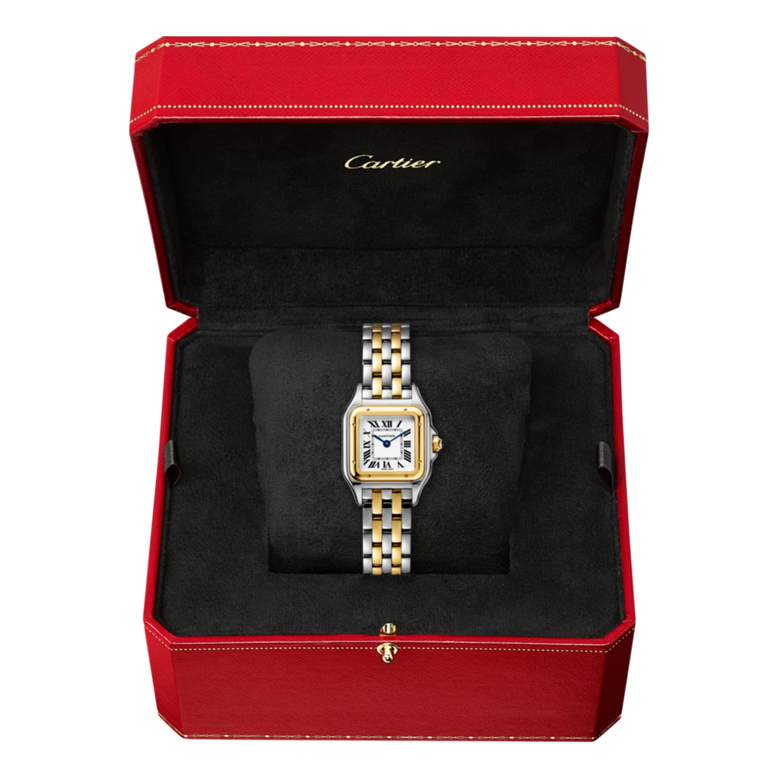 Replica Cartier Panthere De Cartier details Small Model Quartz Movement Yellow Gold Steel W2PN0006 2 Replica Cartier Panthere De Cartier details Small Model Quartz Movement Yellow Gold Steel W2PN0006