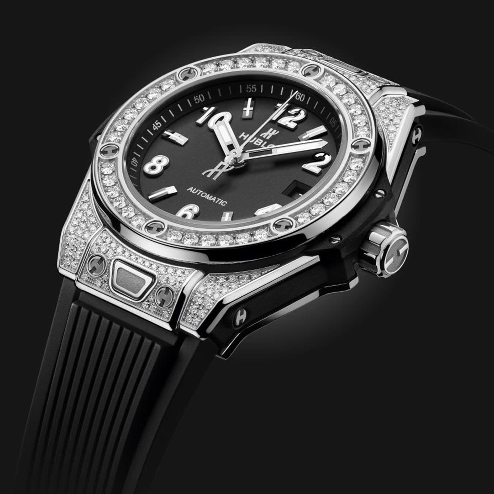 Replica Hublot Big Bang One Click Steel Pave 33mm Ladies details 485.SX.1170.RX.1604 2 Replica Hublot Big Bang One Click Steel Pave 33mm Ladies details 485.SX.1170.RX.1604