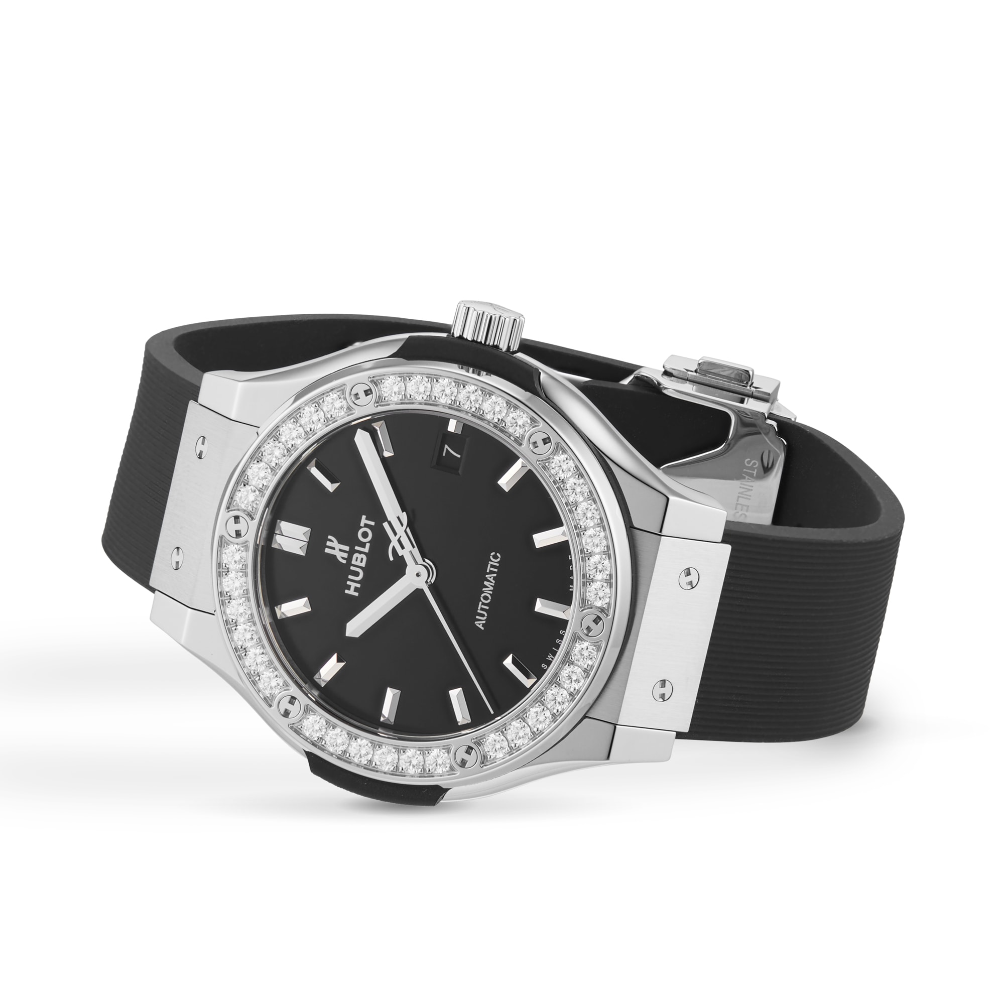 Replica Hublot Classic Fusion Titanium Diamonds 38mm 565.NX.1470.RX.1204