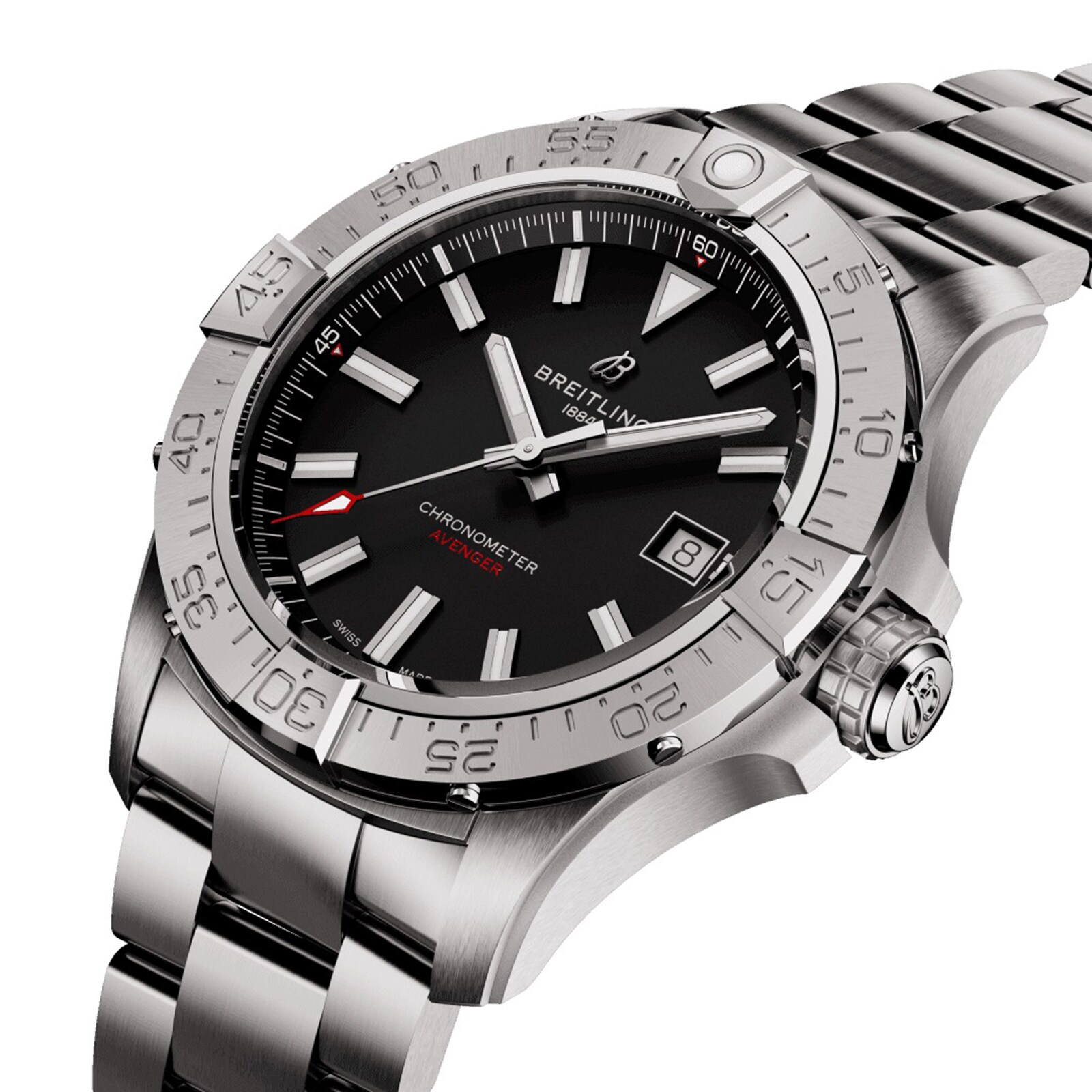 Replica Breitling Avenger Automatic 42mm Mens details Black Stainless Steel A17328101B1A1 2 Replica Breitling Avenger Automatic 42mm Mens details Black Stainless Steel A17328101B1A1