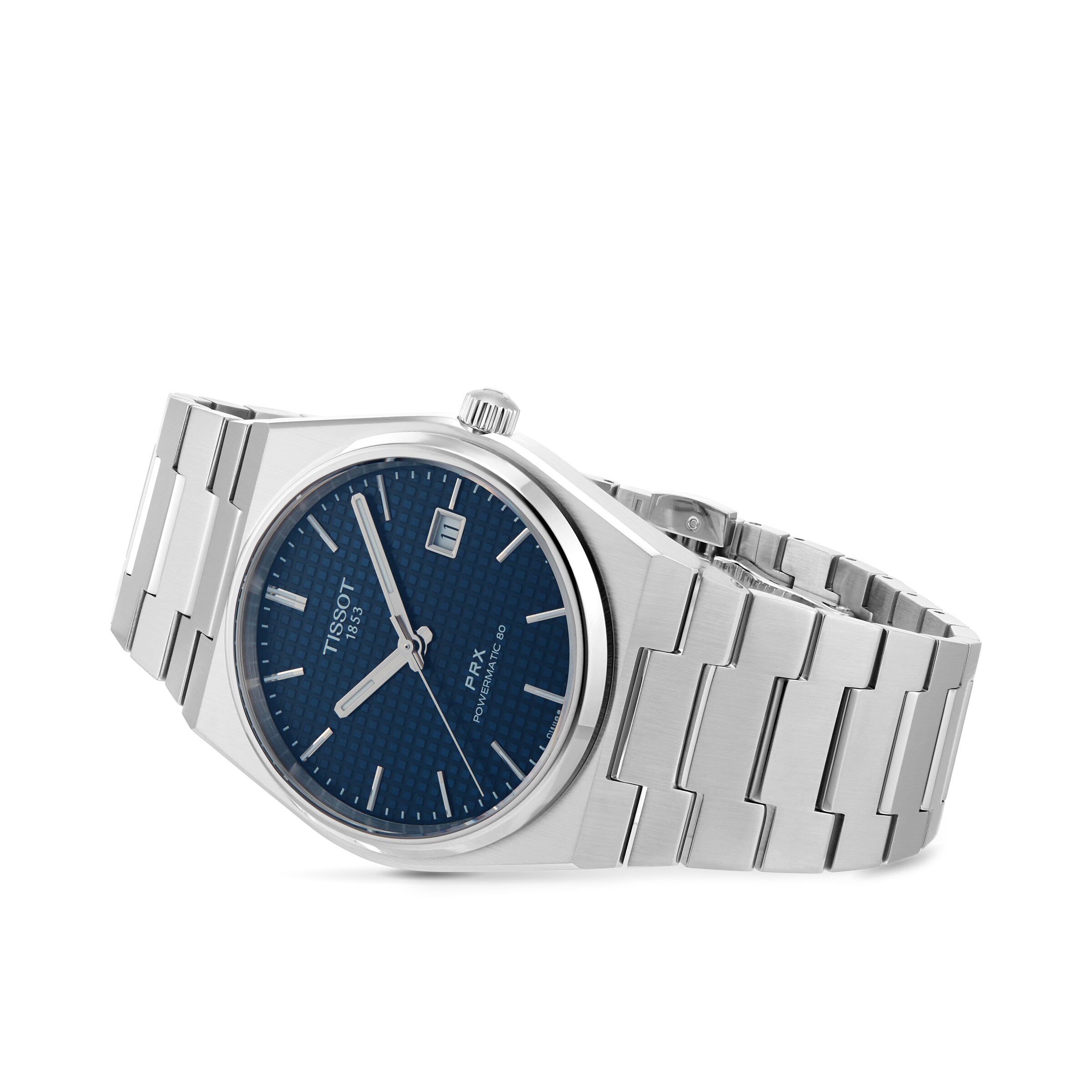 Replica Tissot T-Classic PRX Powermatic 80 40mm Mens details Blue T1374071104100 2 Replica Tissot T-Classic PRX Powermatic 80 40mm Mens details Blue T1374071104100