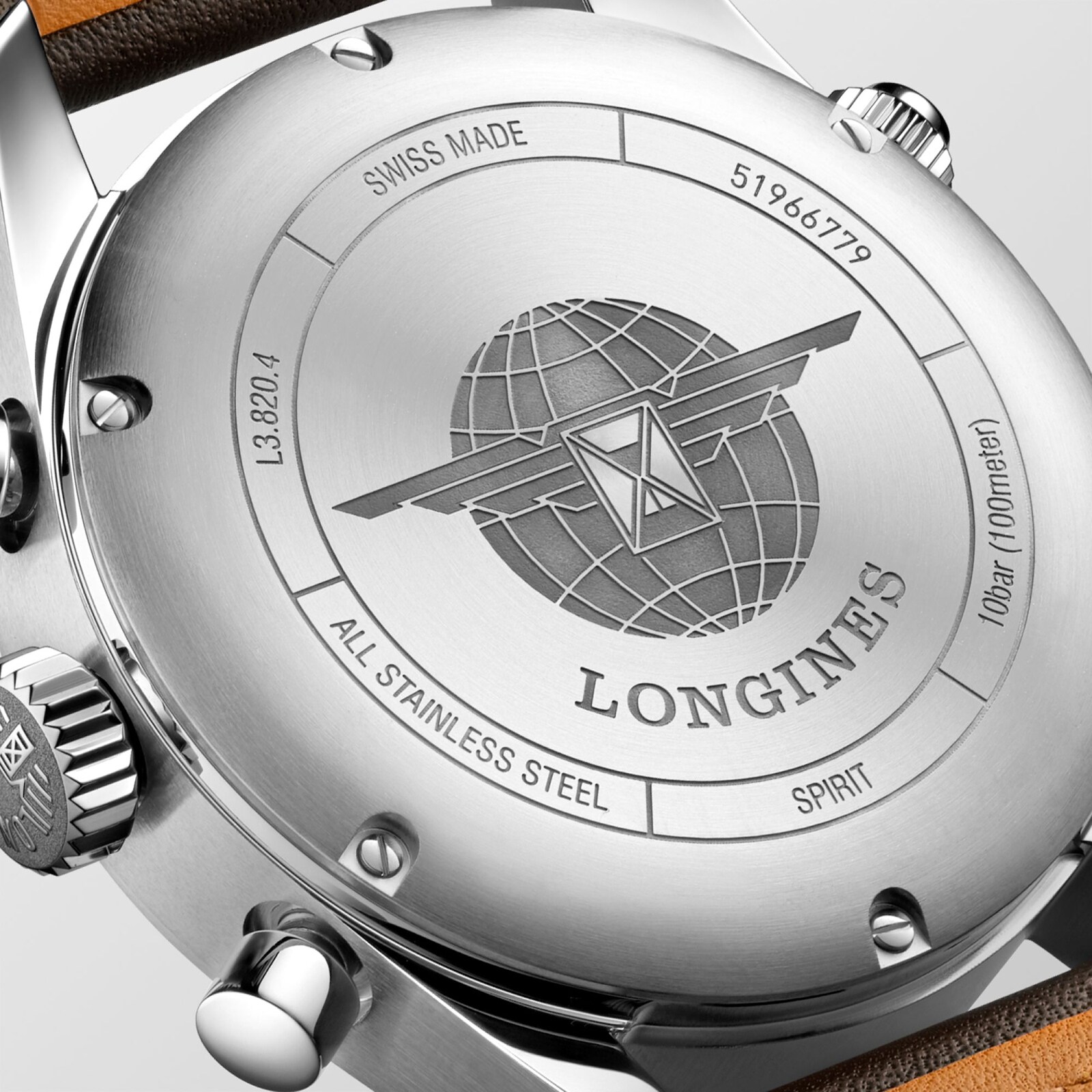 Replica Longines Spirit 42mm Mens details L38204530