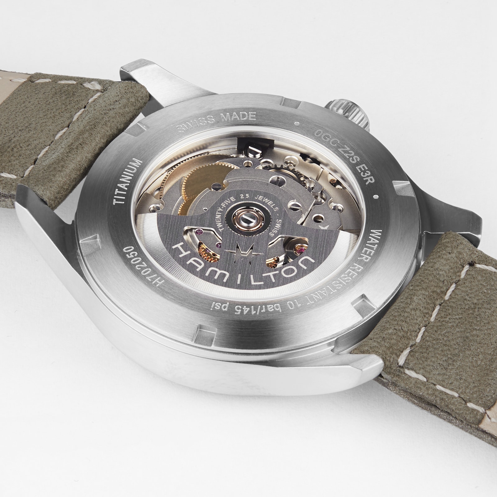 Replica Hamilton Khaki Field Titanium Auto 38mm Mens details Black H70205830
