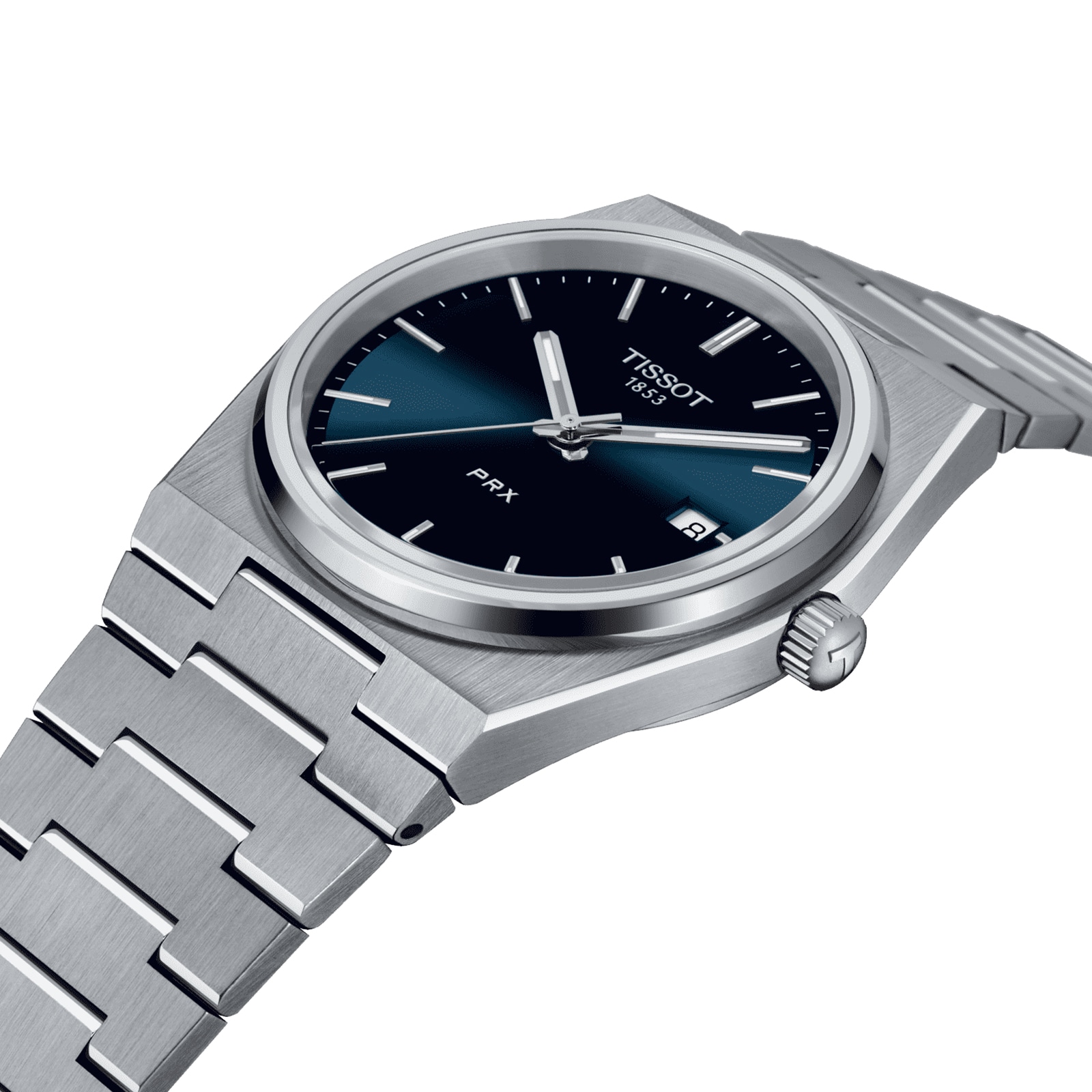 Replica Tissot T-Classic PRX 39.5mm Mens details Blue T1374101104100 2 Replica Tissot T-Classic PRX 39.5mm Mens details Blue T1374101104100