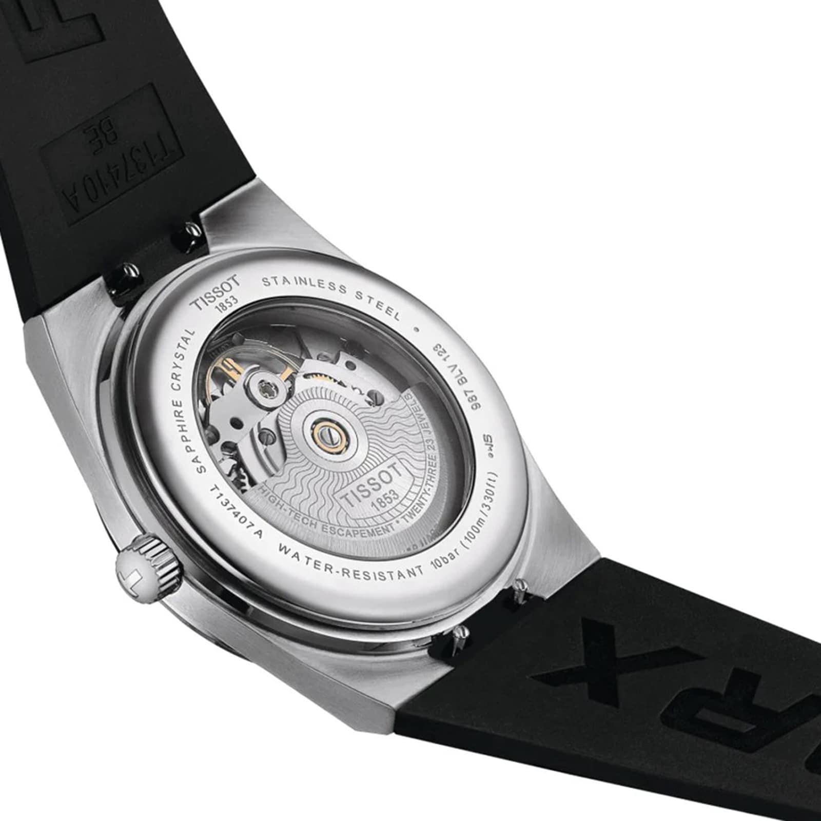 Replica Tissot Powermatic 80 40mm Mens details Black T1374071705100 2 Replica Tissot Powermatic 80 40mm Mens details Black T1374071705100