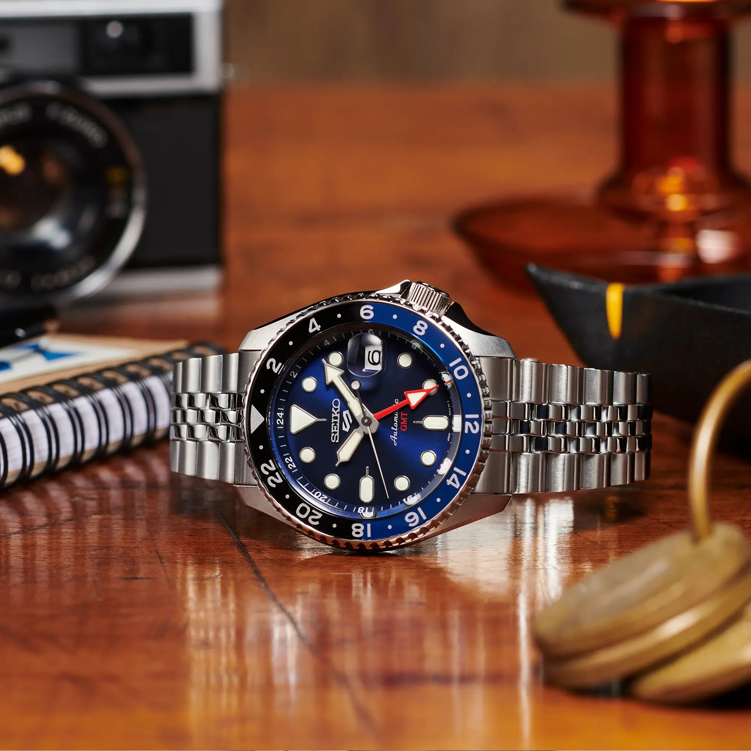 Replica Seiko 'Blueberry' GMT SKX Re-Interpretation 42.5mm Mens details SSK003K1 2 Replica Seiko 'Blueberry' GMT SKX Re-Interpretation 42.5mm Mens details SSK003K1