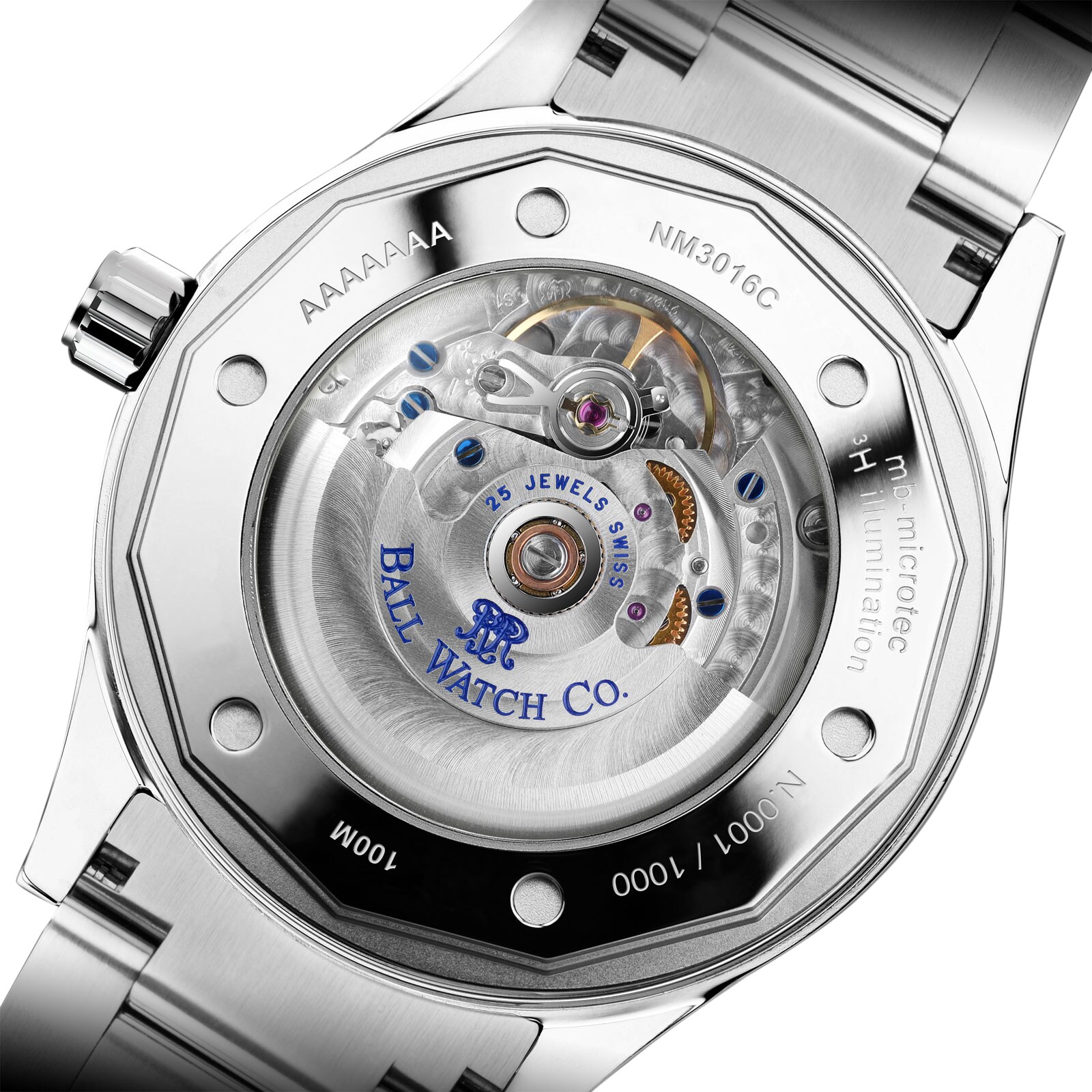 Replica BALL Engineer II Moon Calendar 40mm Limited Edition Mens details White NM3016C-S1J-WH
