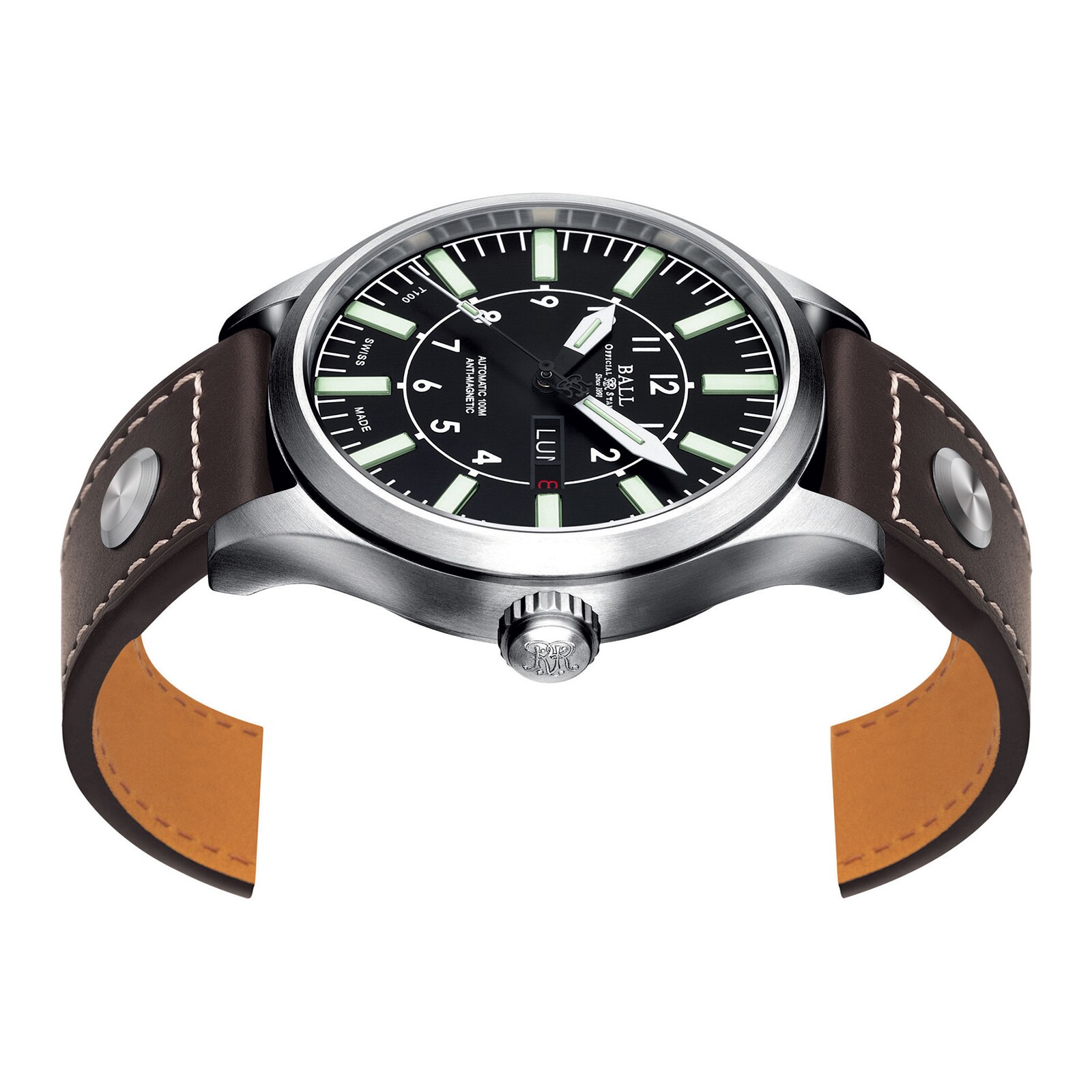 Replica BALL Engineer Master II Aviator 46mm Mens details Black NM1080C-L13-BK