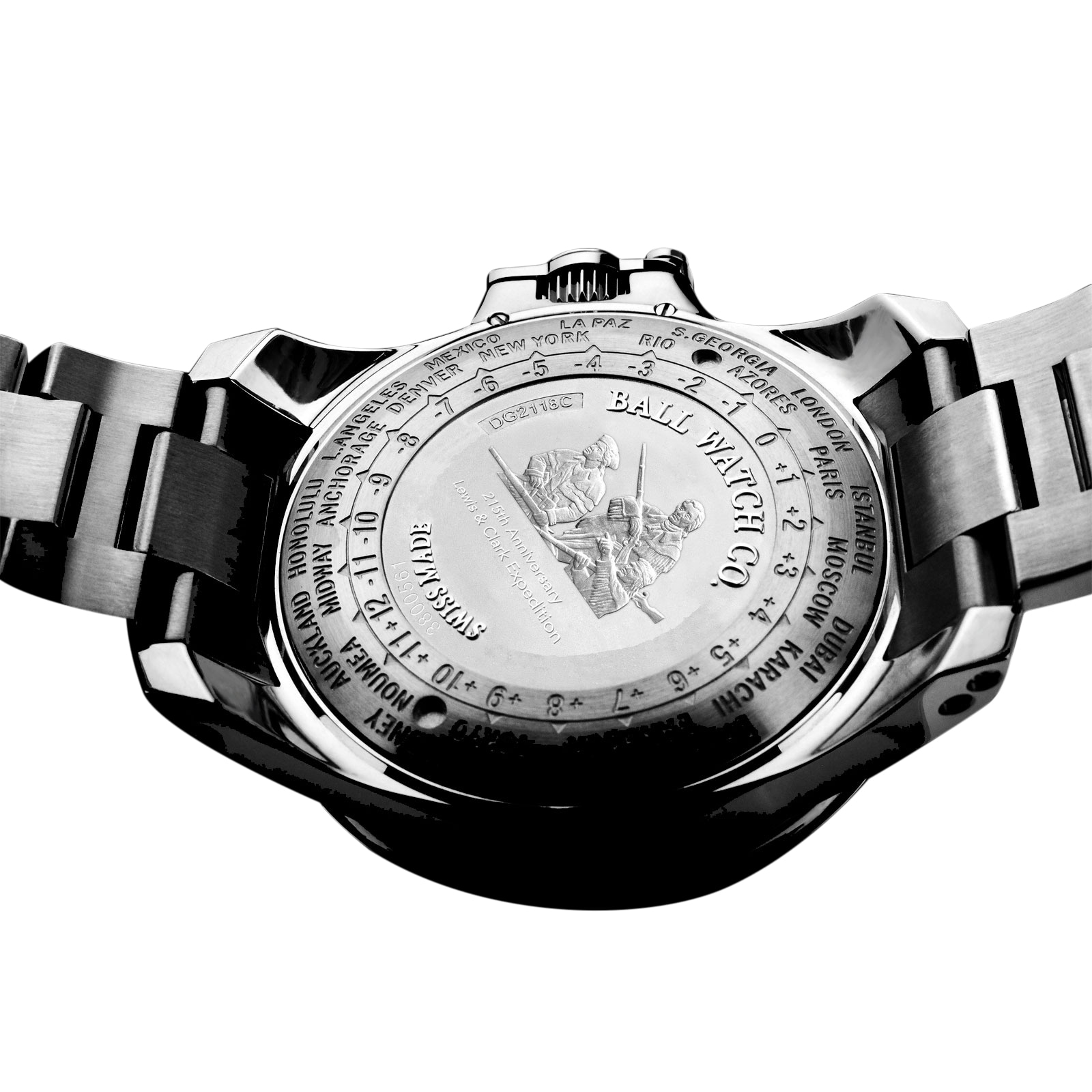 Replica BALL Engineer Hydrocarbon AeroGMT II 40mm Mens details Black And Green Blue Dial DG2118C-S11C-BE 2 Replica BALL Engineer Hydrocarbon AeroGMT II 40mm Mens details Black And Green Blue Dial DG2118C-S11C-BE