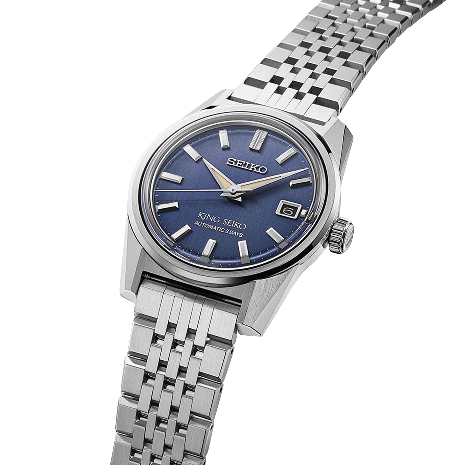 Replica Seiko King Seiko 'Indigo Denim' 6R55 3 Day Power Reserve 38.3mm Mens details SPB389J1