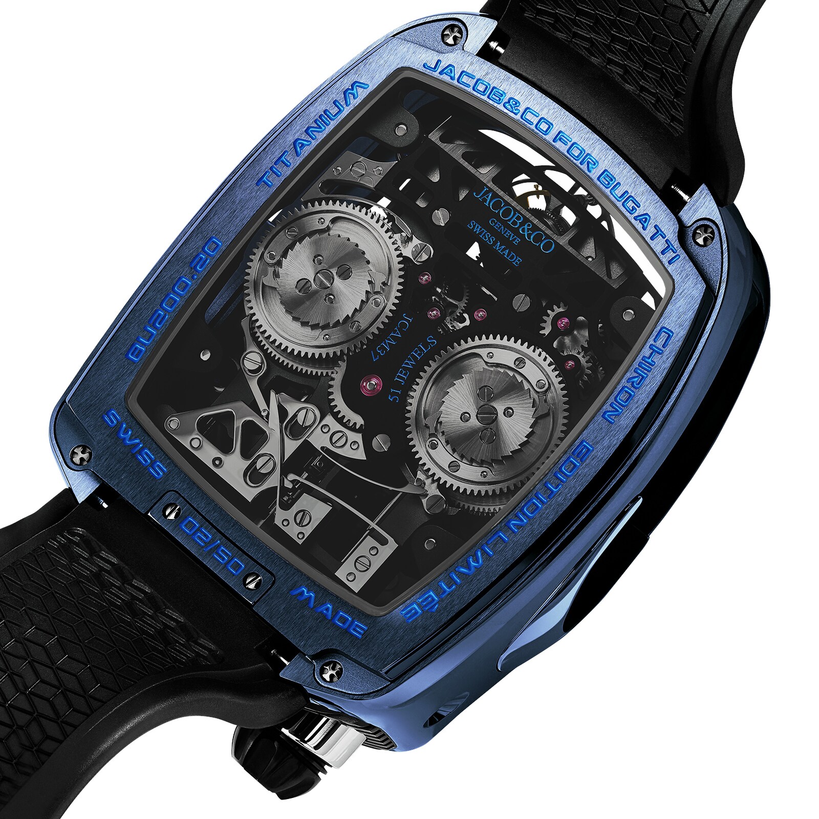 Replica Jacob & Co Bugatti Chiron BU200.20.AF.AB.BBRUA