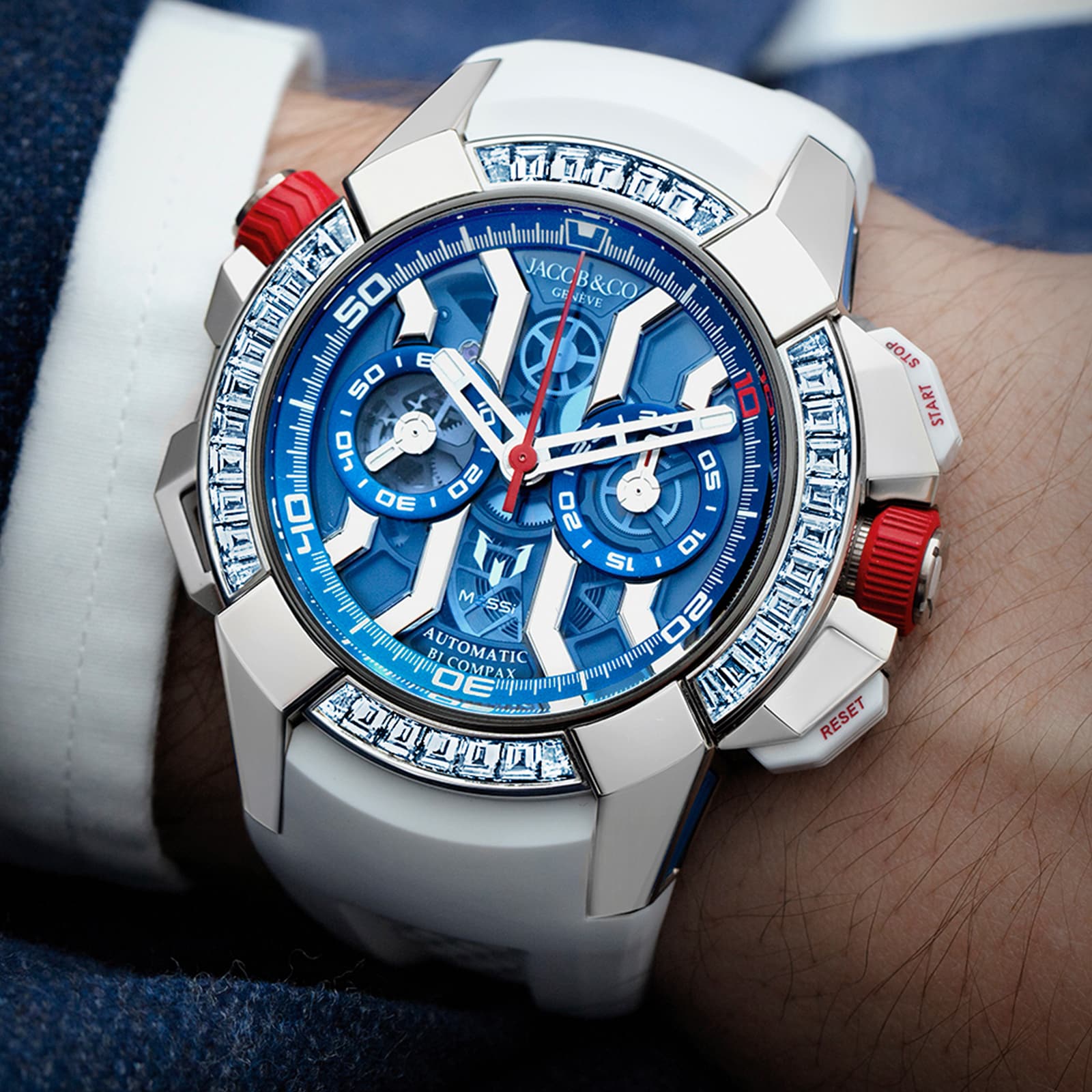 Replica Jacob & Co Epic X Chrono Messi EC423.32.OE.LL.JHB4S