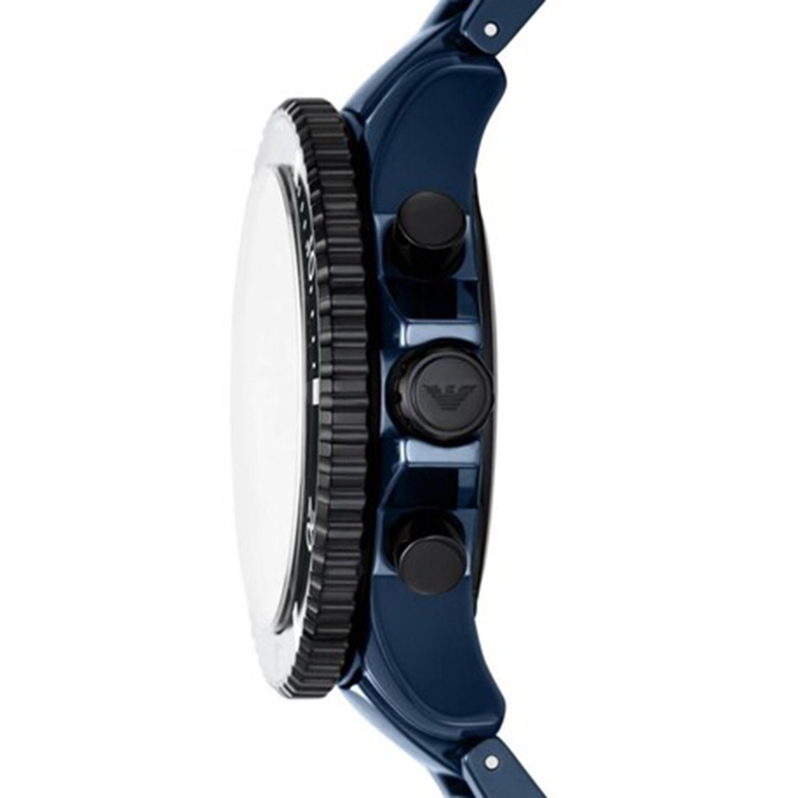 Replica Emporio Armani Diver Mens details 43mm Blue AR70009