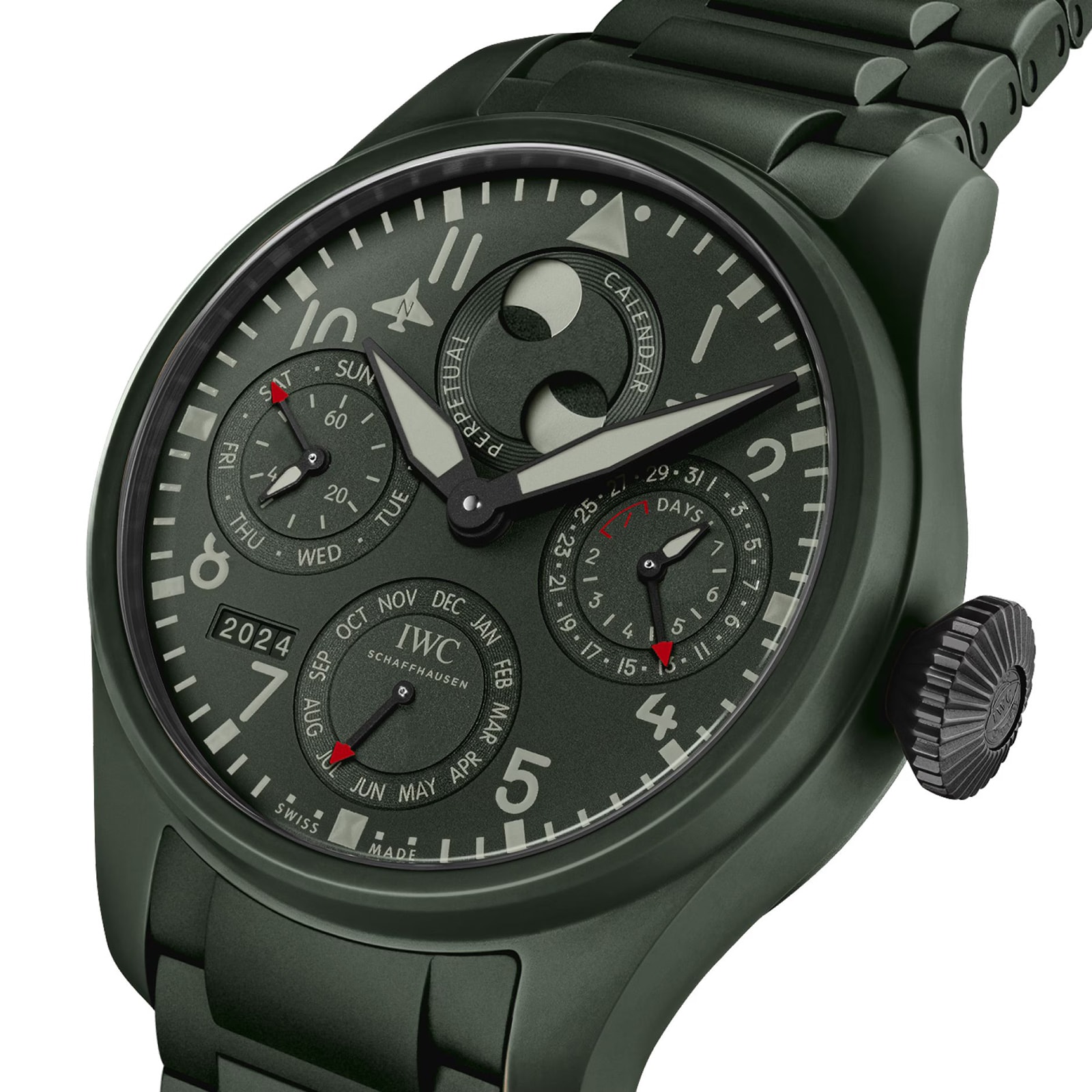 Replica IWC Big Pilot's details Perpetual Calendar Top Gun Woodland IW503101 2 Replica IWC Big Pilot's details Perpetual Calendar Top Gun Woodland IW503101