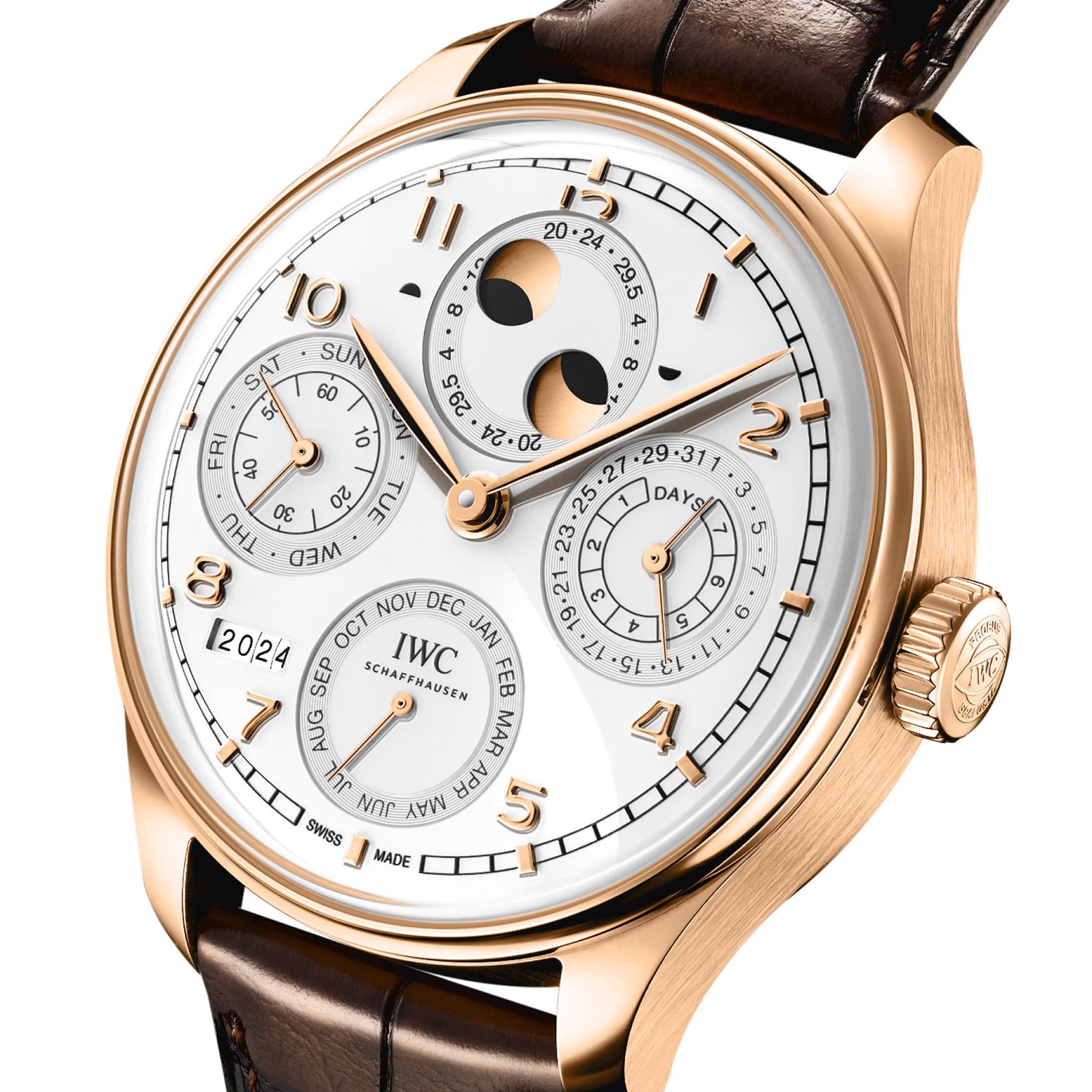Replica IWC Portugieser Perpetual Calendar 44 Silver Moon IW503701