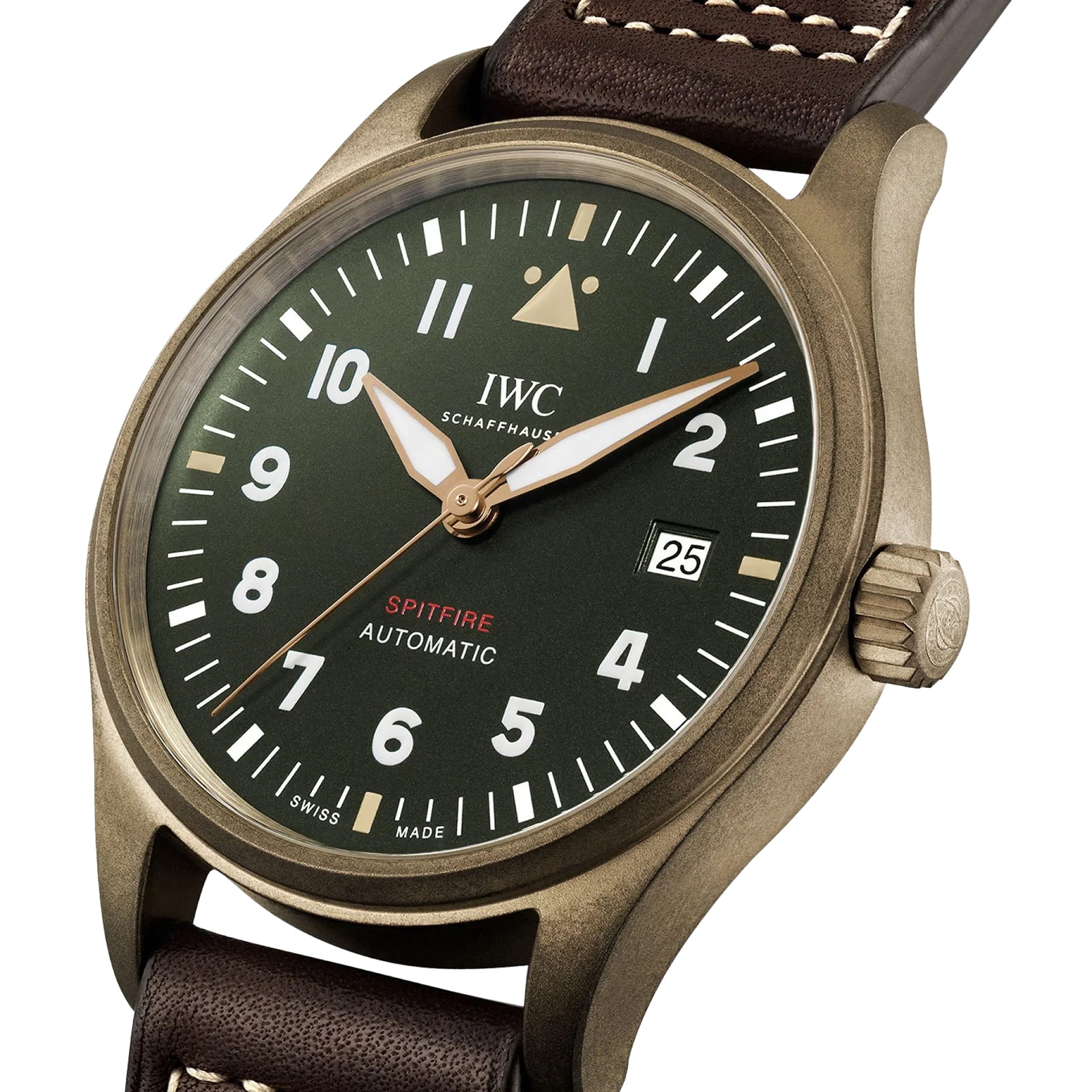 Replica IWC Pilot's Automatic Spitfire 39mm Mens details Green IW326806