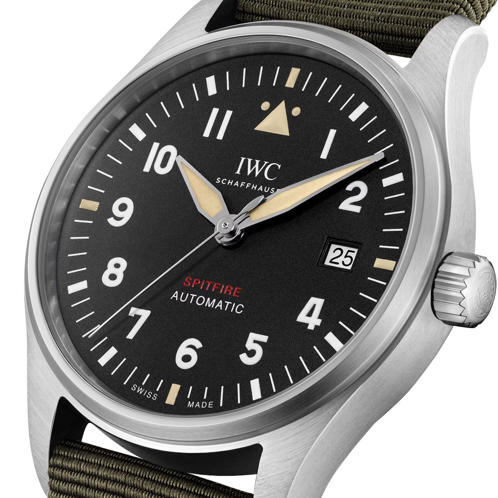 Replica IWC Pilot Automatic Spitfire 39mm Mens details Black IW326805 2 Replica IWC Pilot Automatic Spitfire 39mm Mens details Black IW326805