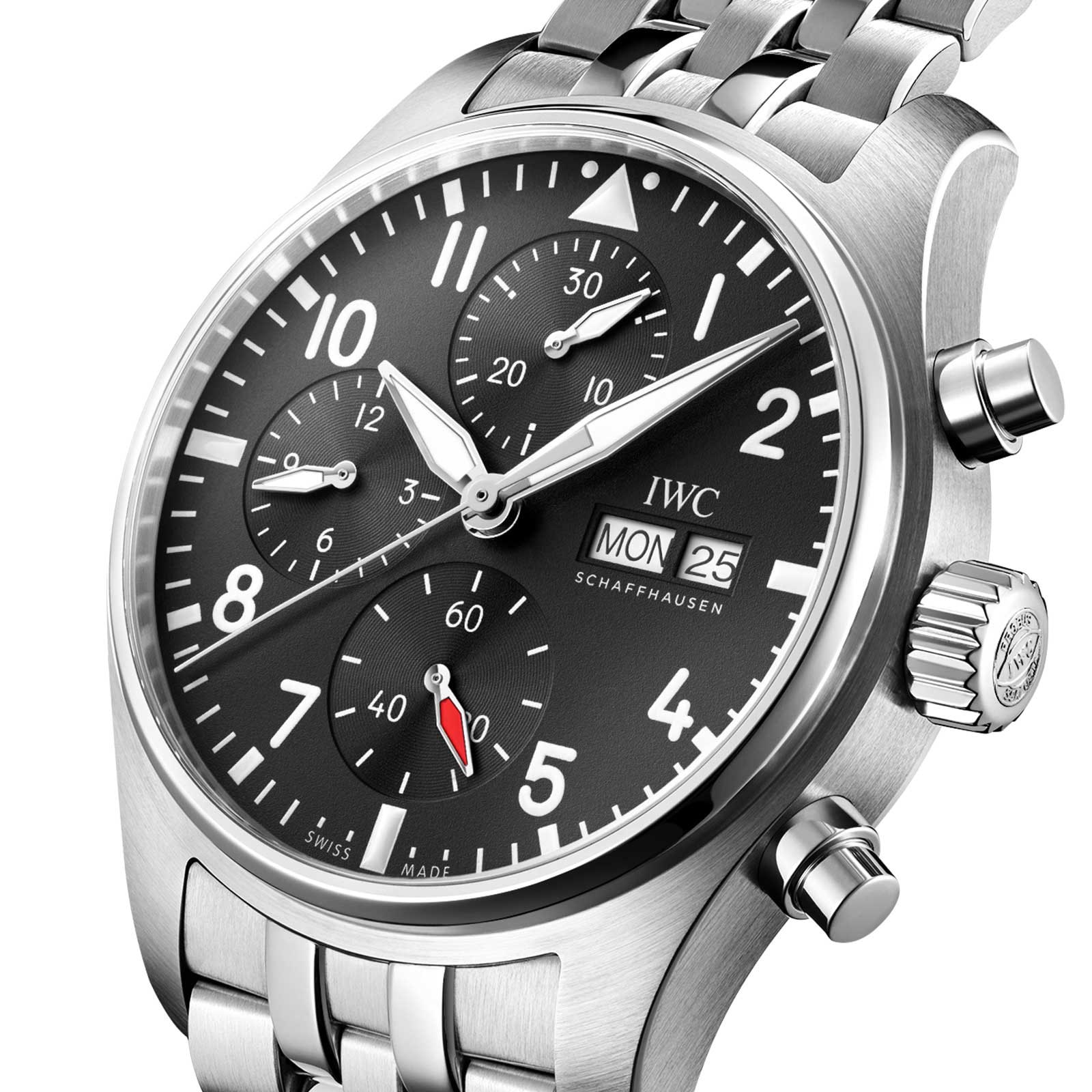 Replica IWC Pilot Chronograph 41mm Mens details Black IW388113