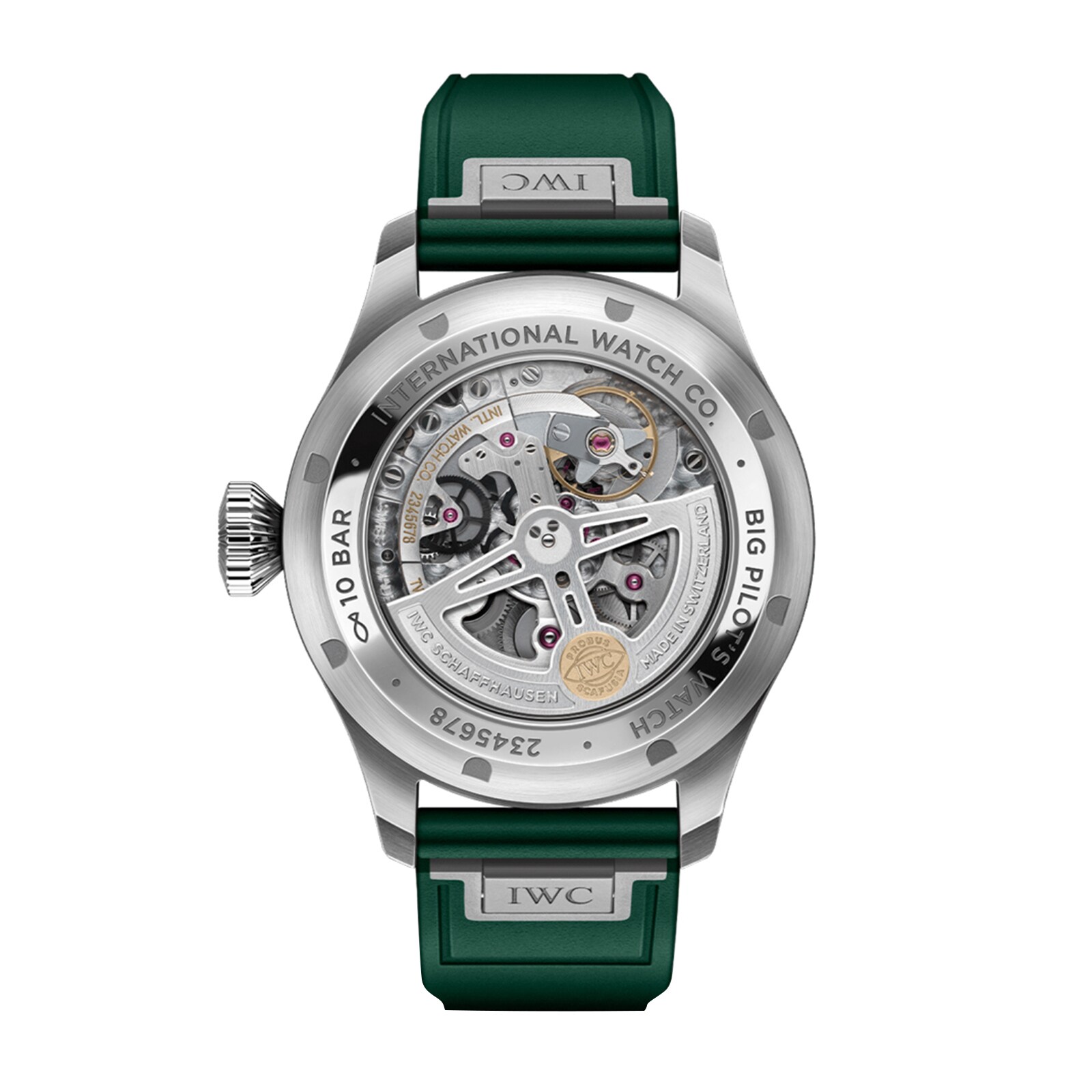 Replica IWC Big Pilot 43mm Mens details Green IW329306 2 Replica IWC Big Pilot 43mm Mens details Green IW329306
