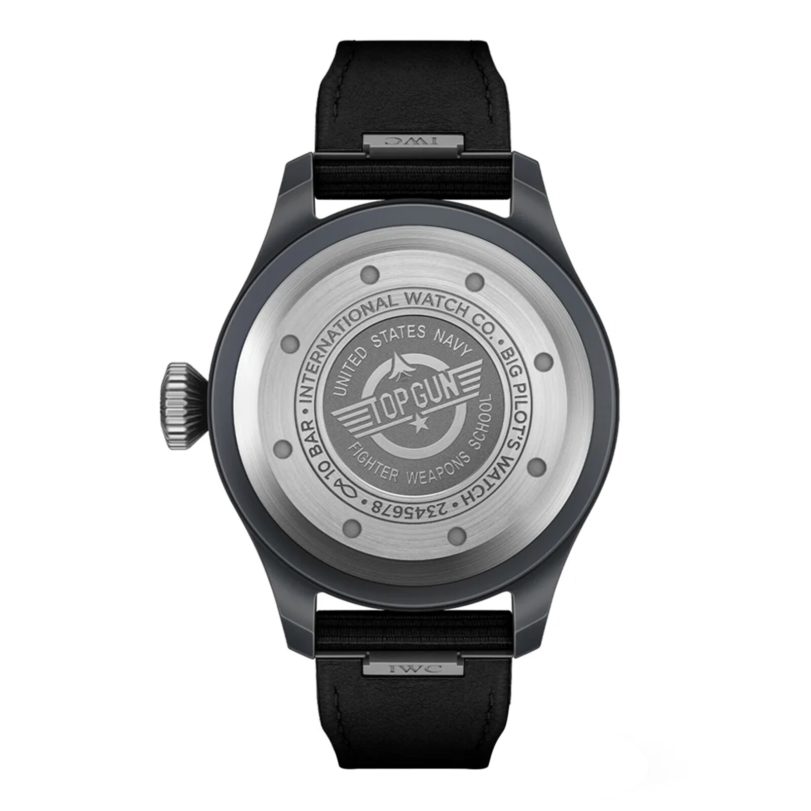 Replica IWC Big Pilot Top Gun 43mm Mens details Black IW329801