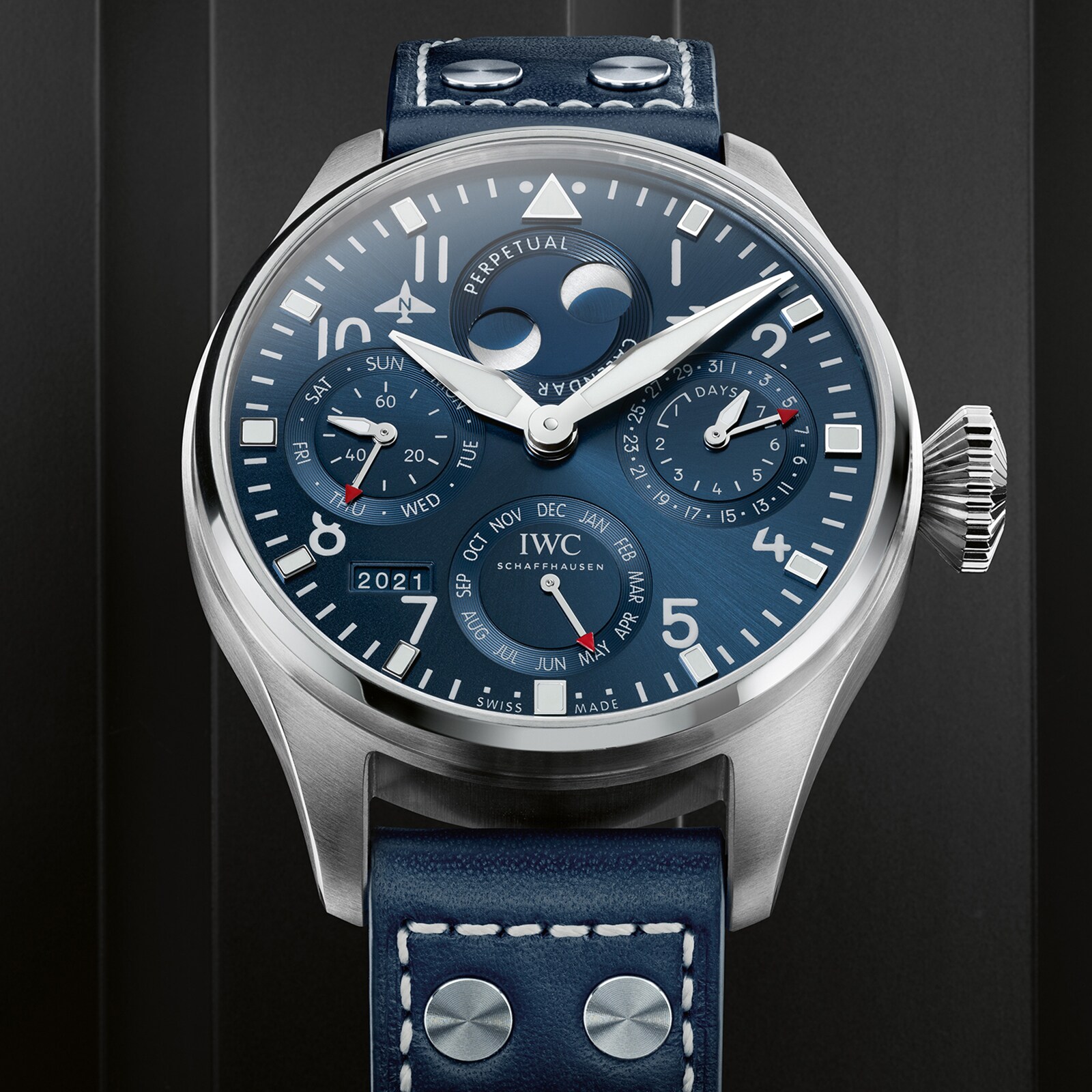 Replica IWC Big Pilot's details Perpetual Calendar IW503605
