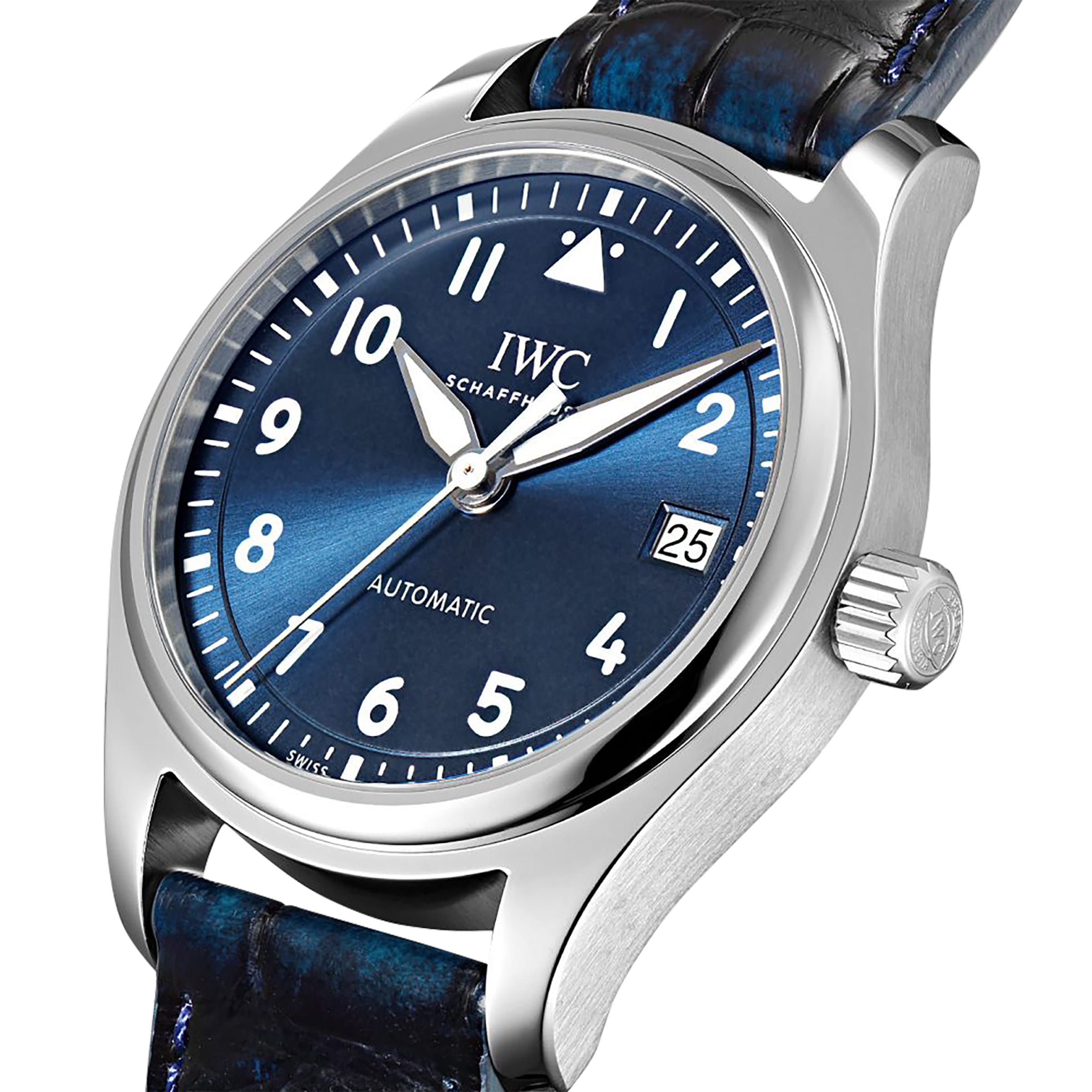 Replica IWC Pilot's 36mm Mens details IW324008 2 Replica IWC Pilot's 36mm Mens details IW324008