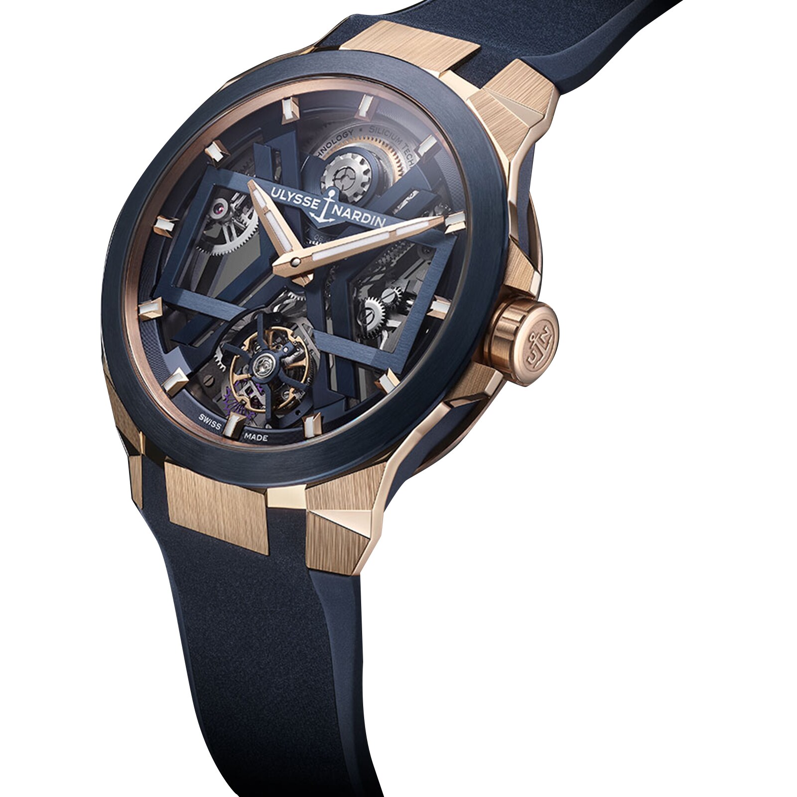 Replica Ulysse Nardin Blast Tourbillon 45mm 18ct Rose Gold Upper Case 1725-400-3A/3A