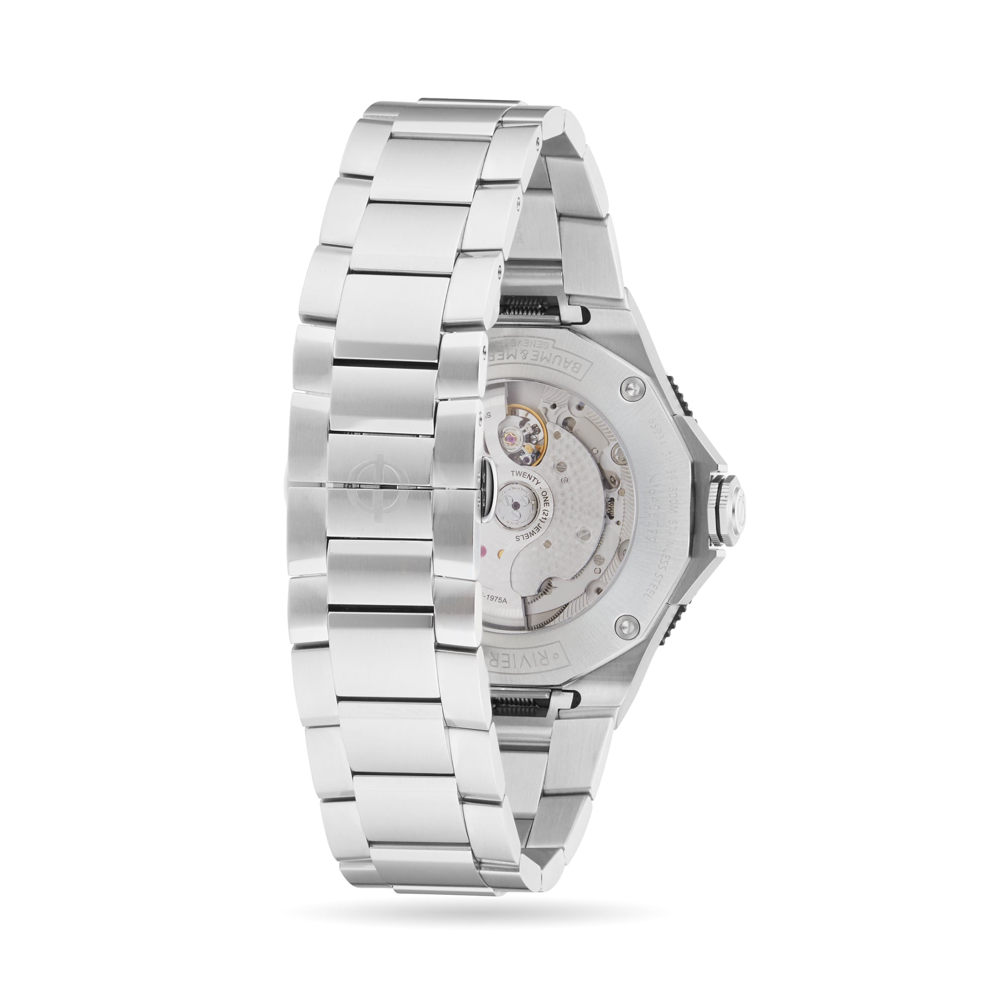 Replica Baume & Mercier Riviera 42mm Mens details Black BM0A10717 2 Replica Baume & Mercier Riviera 42mm Mens details Black BM0A10717