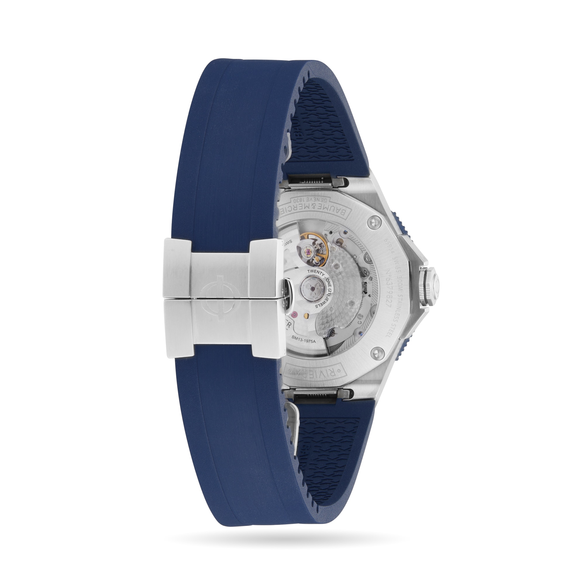 Replica Baume & Mercier Riviera Automatic 42mm Mens details Blue BMOA10716
