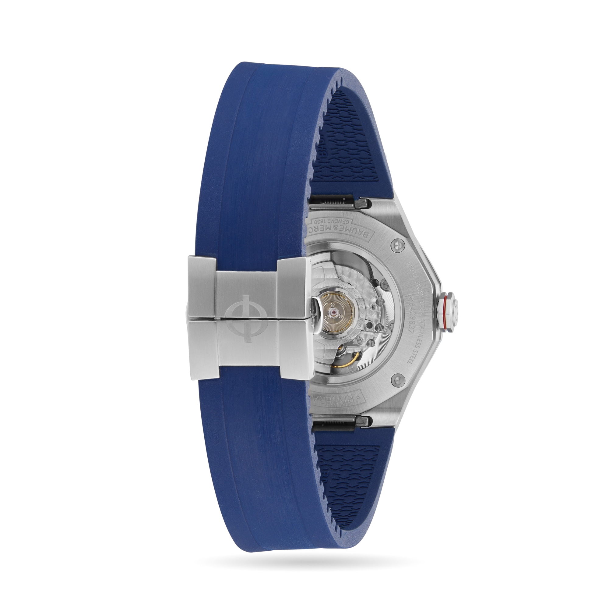 Replica Baume & Mercier Riviera 42mm Mens details Blue BM0A10659