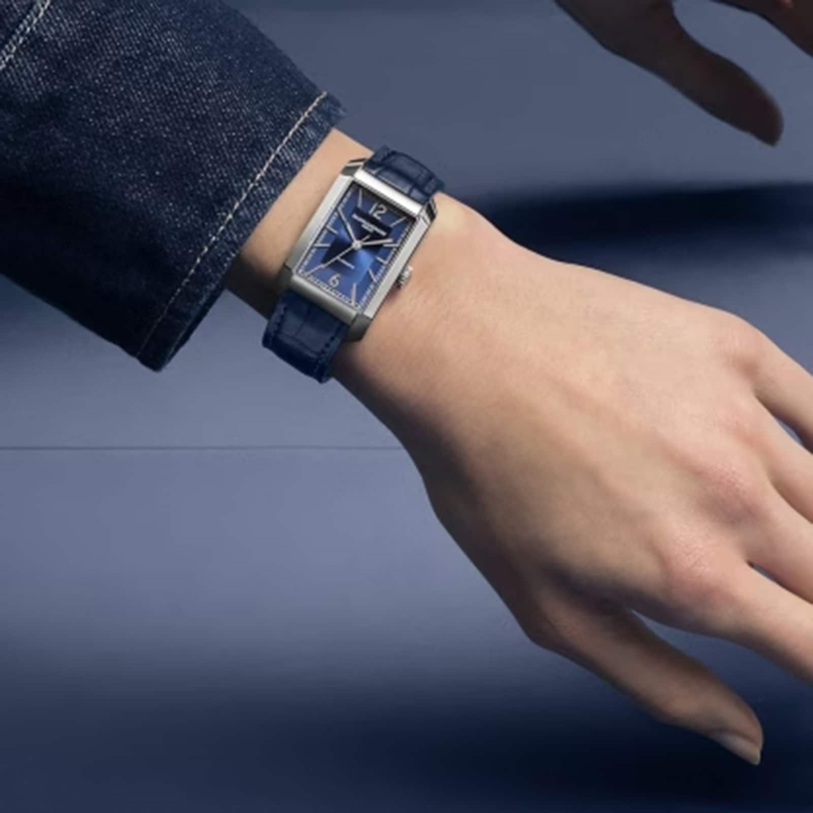 Replica Baume & Mercier Hampton Automatic 43mm X 27mm details Blue BM0A10732