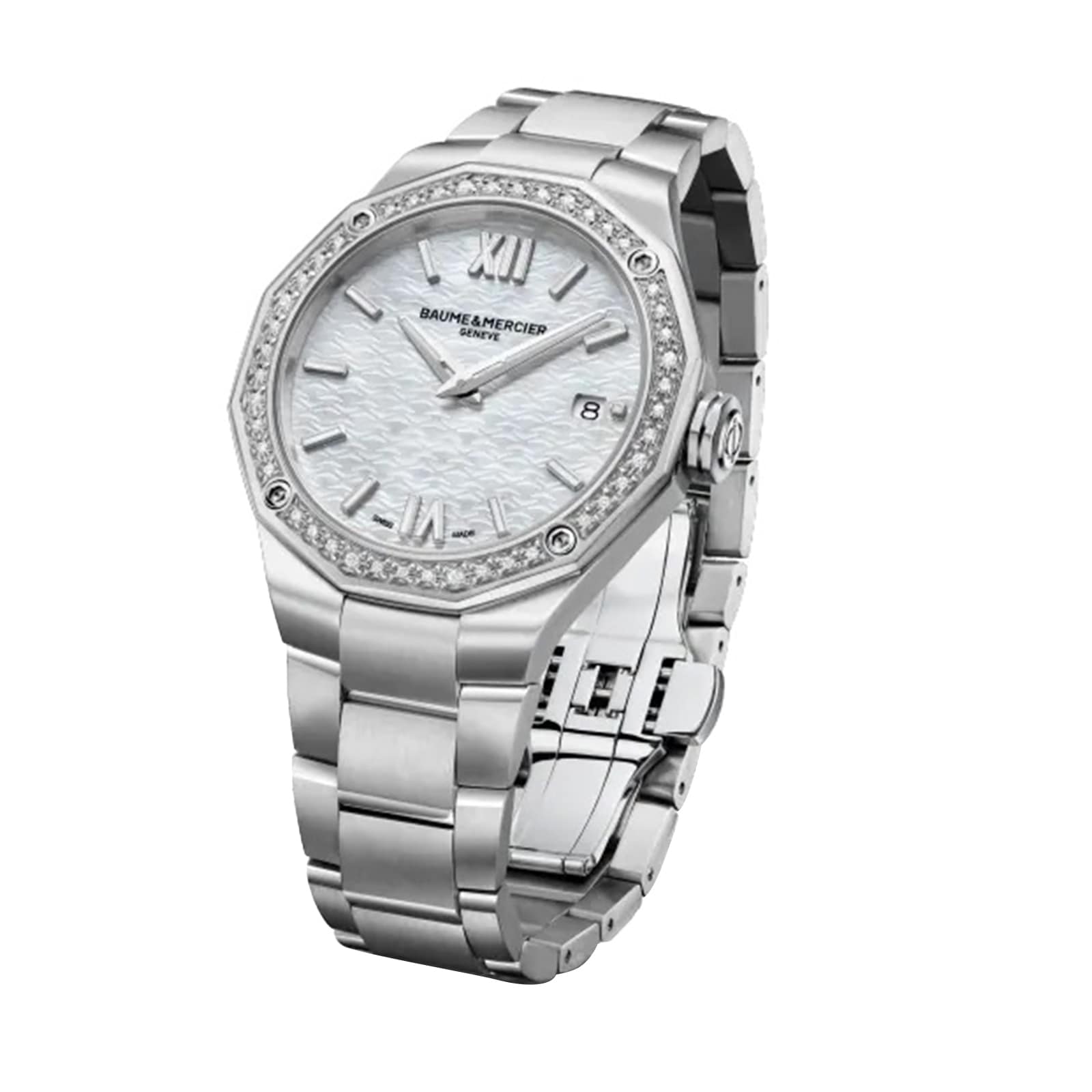 Replica Baume & Mercier Riviera 36mm Unisex details Mother Of Pearl M0A10662 2 Replica Baume & Mercier Riviera 36mm Unisex details Mother Of Pearl M0A10662