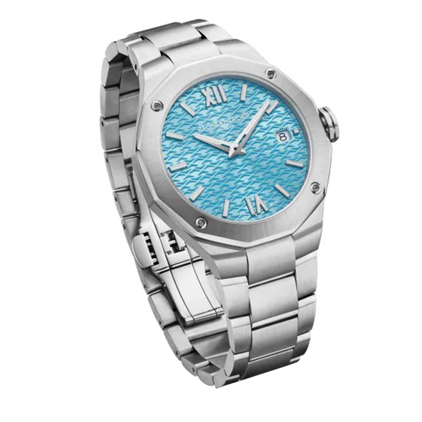 Replica Baume & Mercier Riviera 36mm Mens details - Blue M0A10612 2 Replica Baume & Mercier Riviera 36mm Mens details - Blue M0A10612