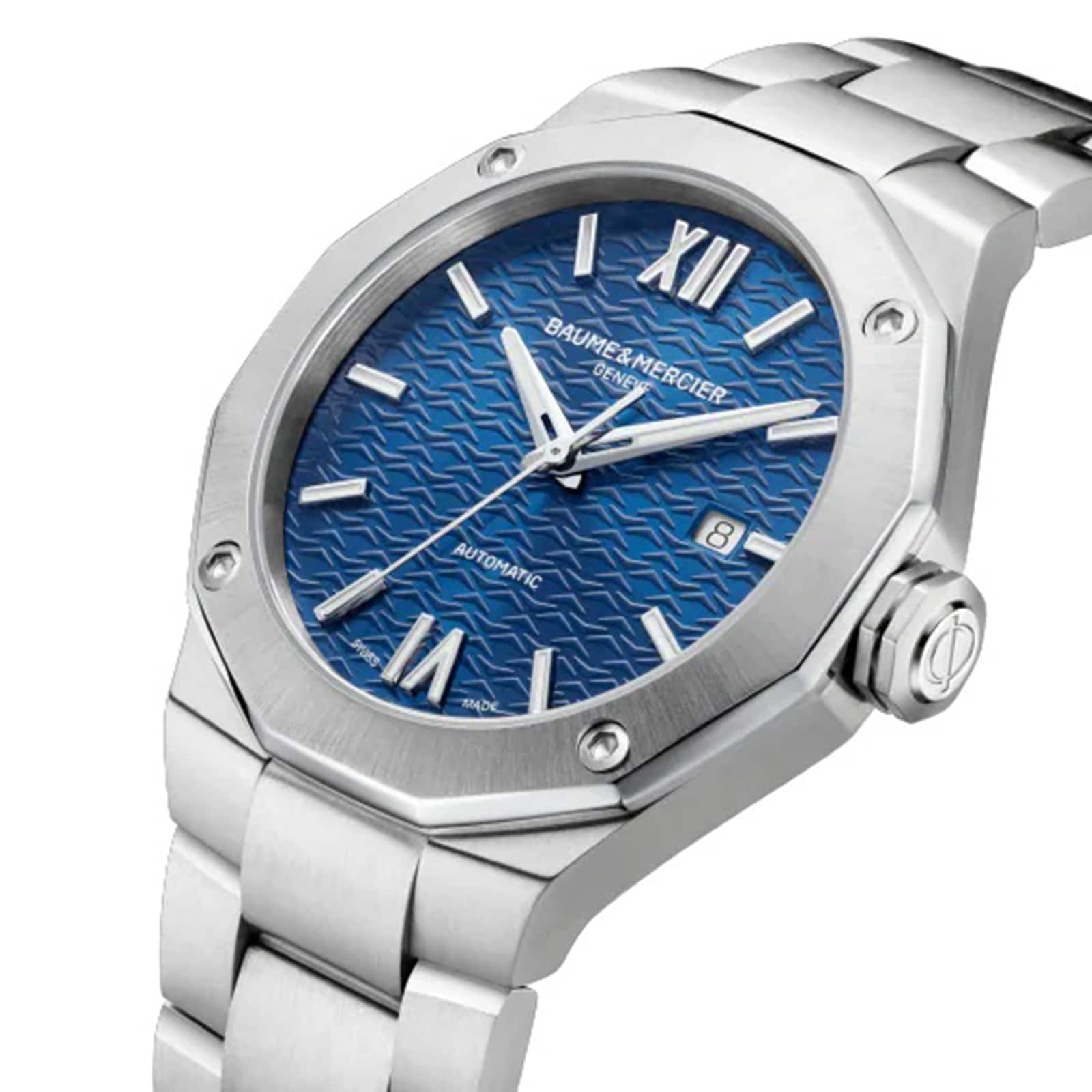 Replica Baume & Mercier Riviera 42mm Mens details Blue M0A10620